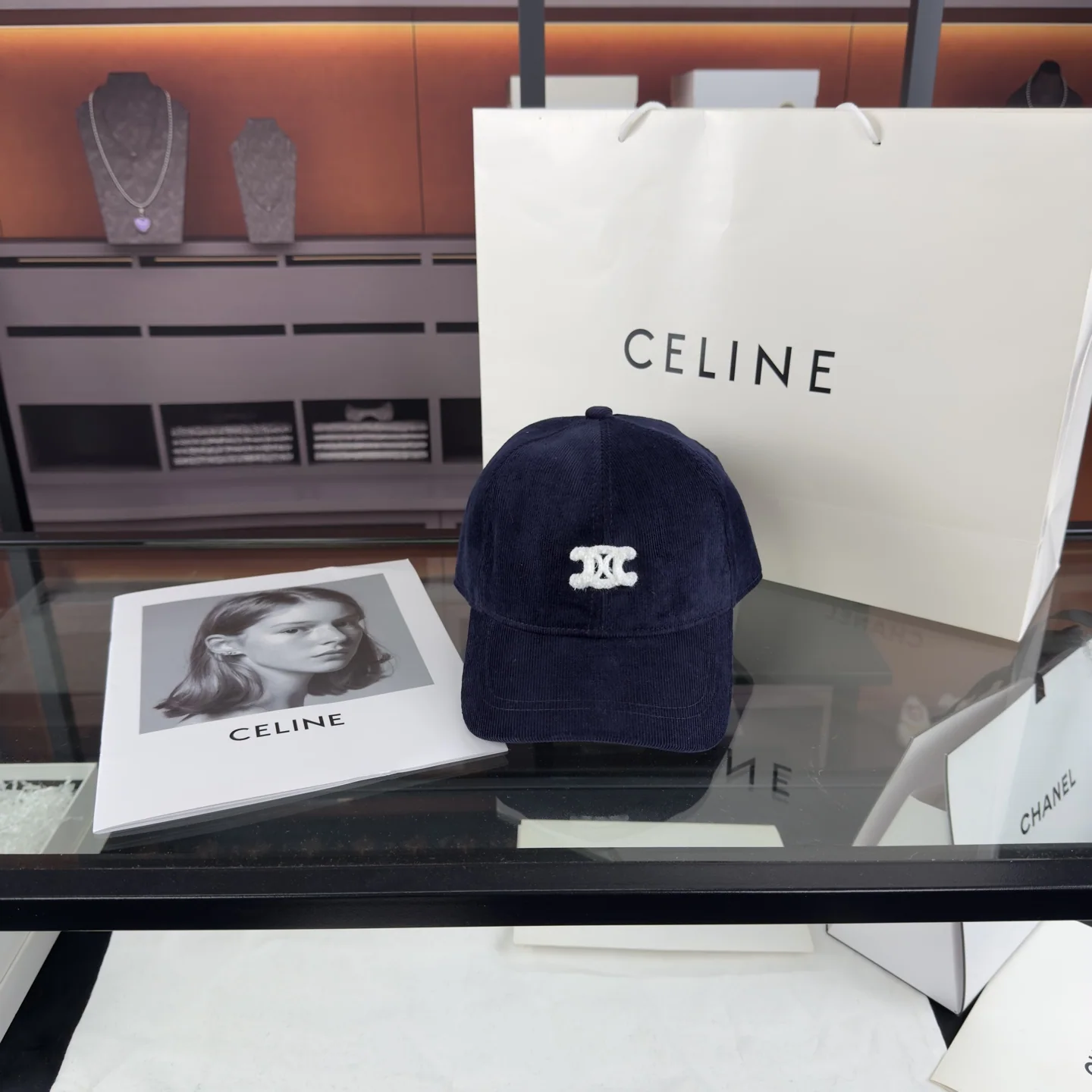 셀린느 코듀로이 더블 C 베이스볼캡 상세 이미지 2