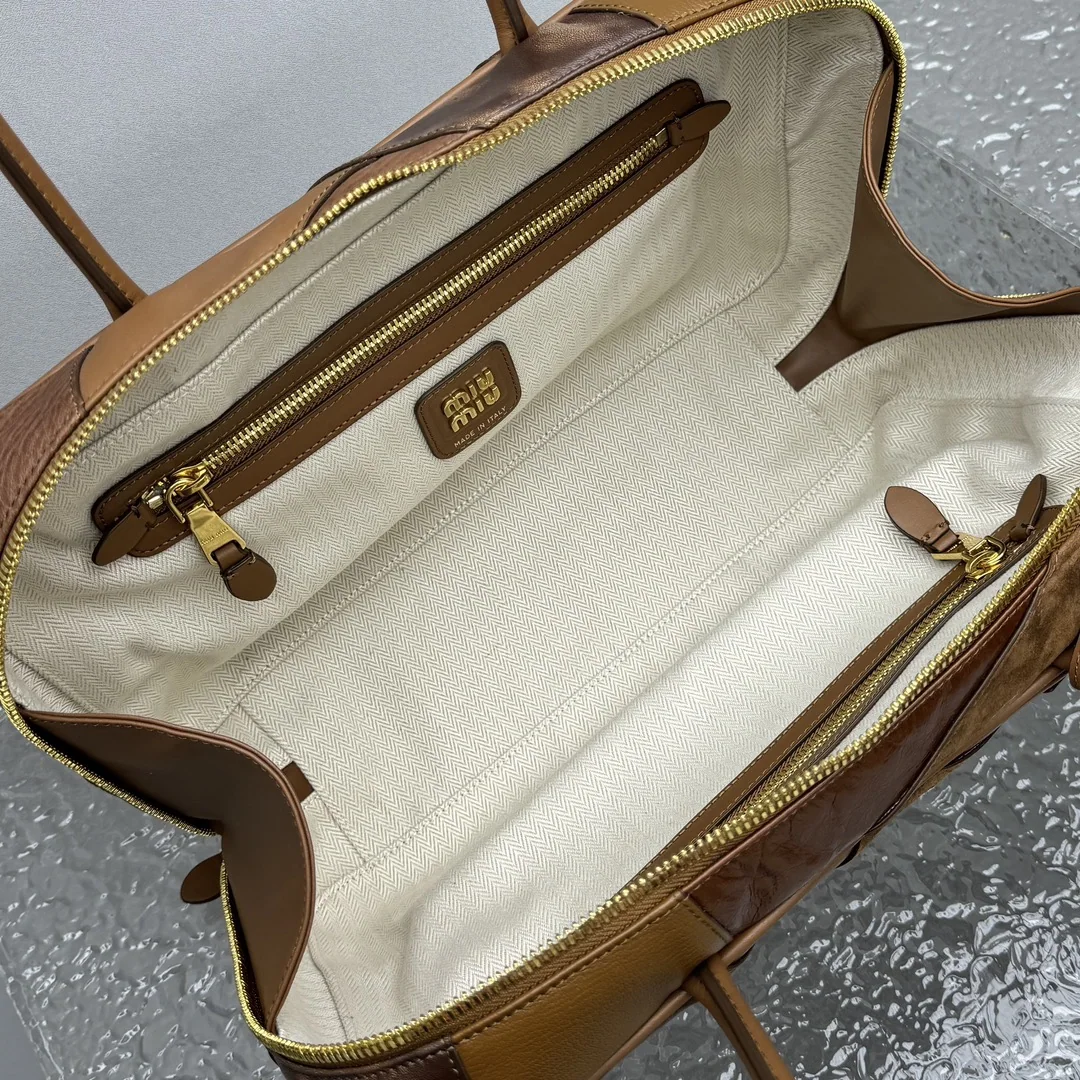 미우미우 패치워크 가죽 서류가방 상세 이미지 8