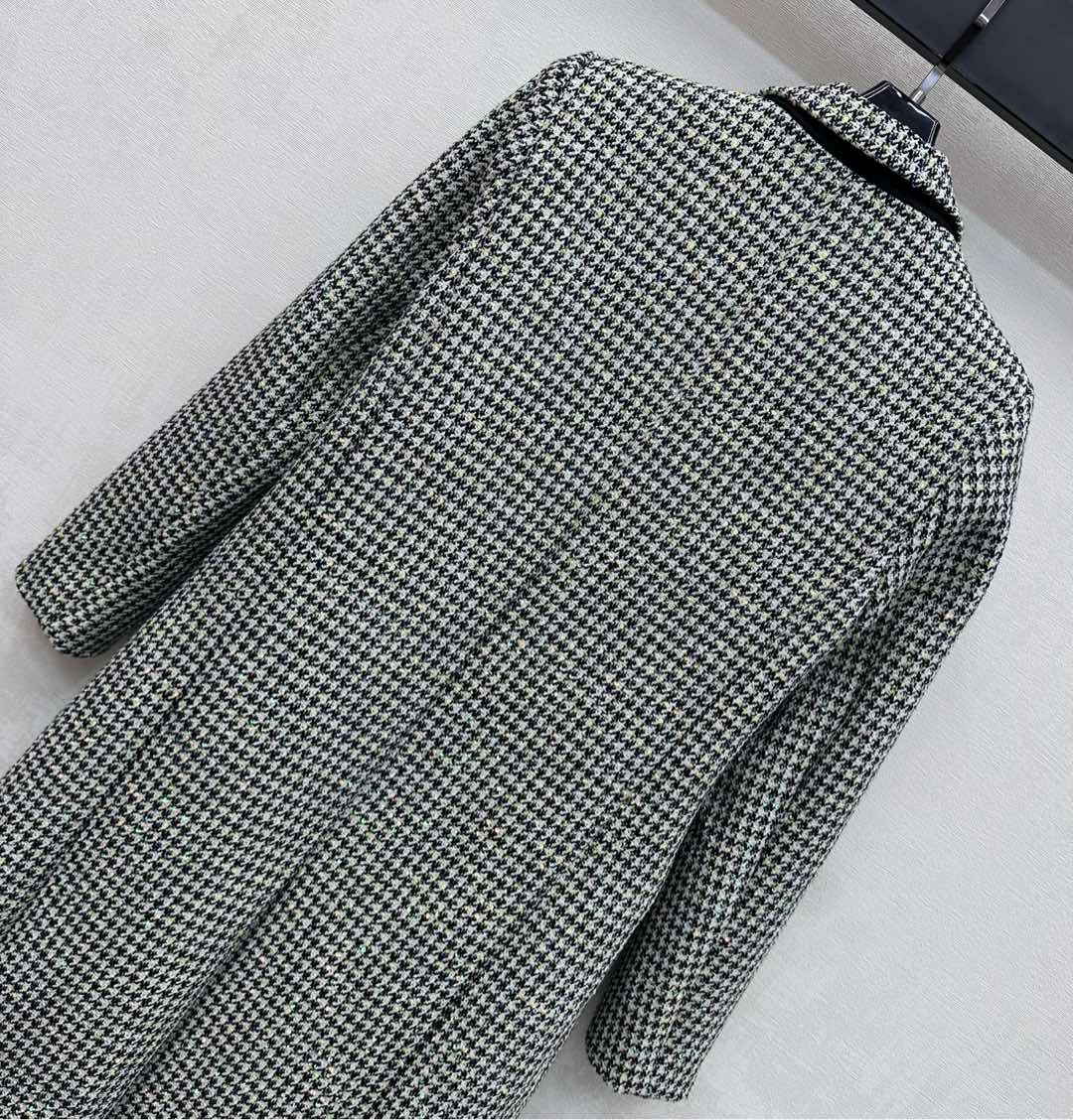 디올 하운드투스 패턴 울 자켓 상세 이미지 7