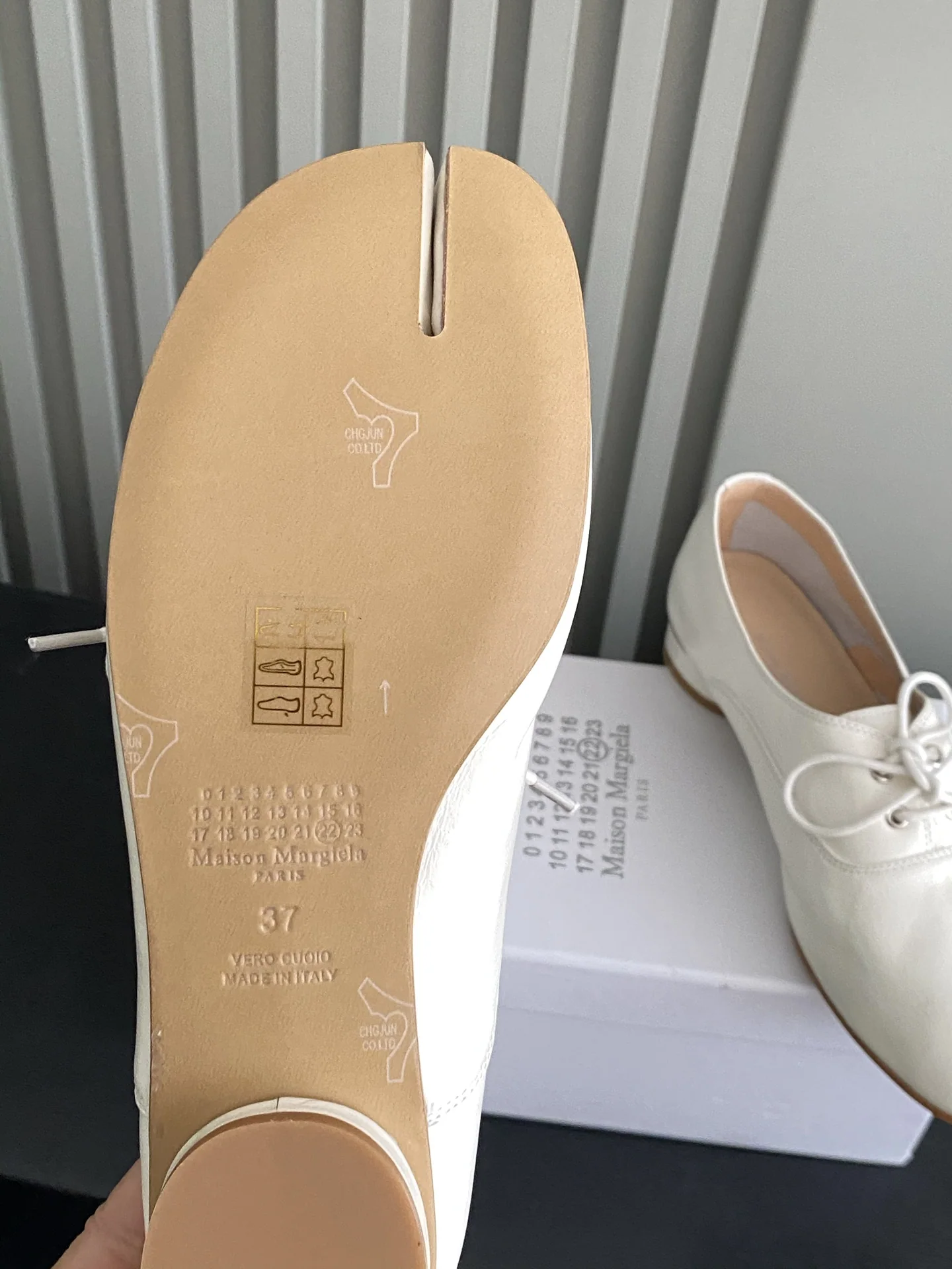마르지엘라 레이스업 분할 발가락 구두 신발 상세 이미지 9
