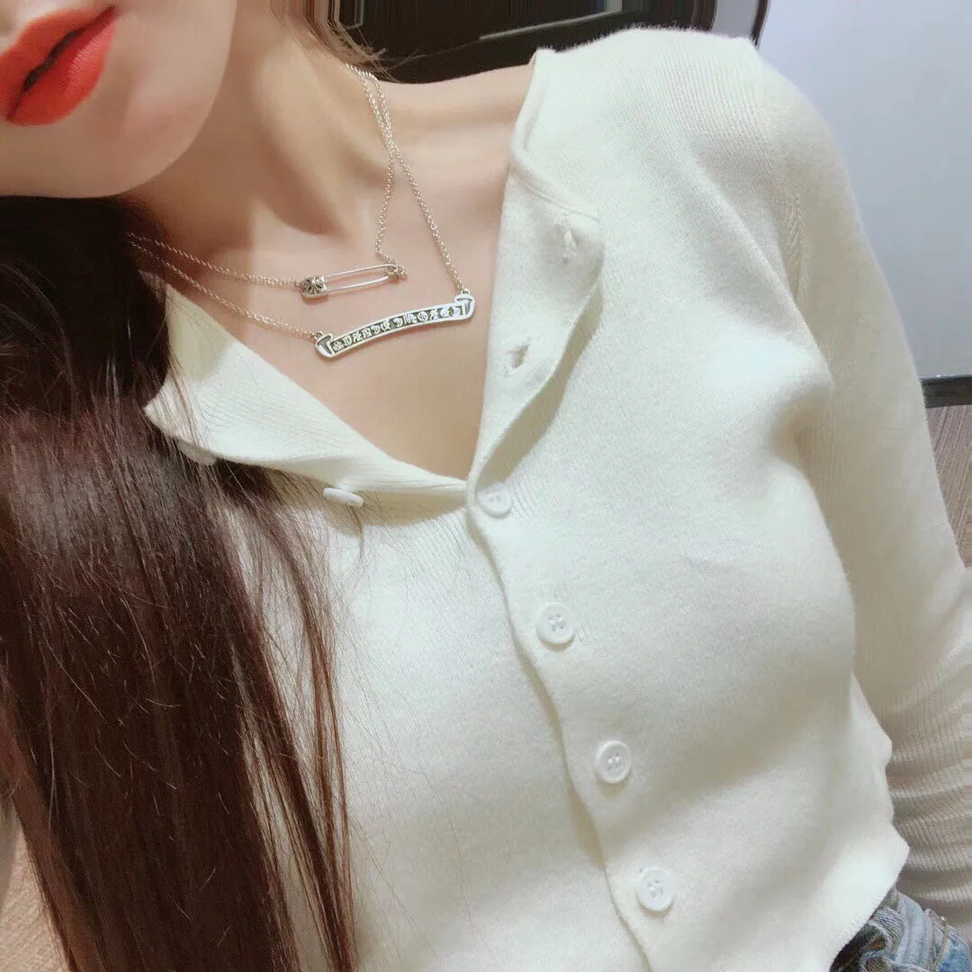 크롬하츠 말굽 흑도금 쇄골 목걸이 상세 이미지 8