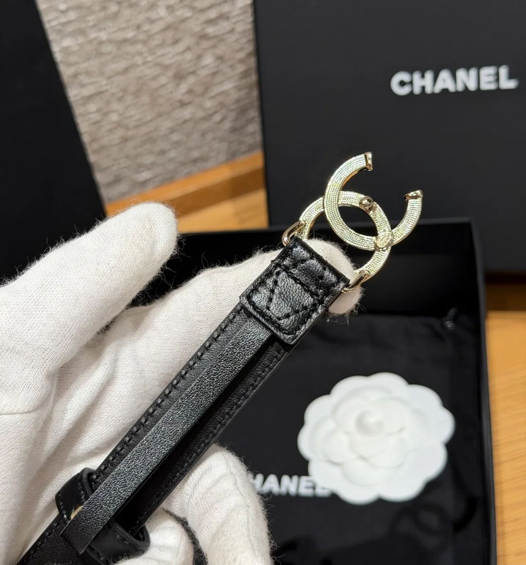 샤넬 퀼팅 램스킨 벨트 20mm 상세 이미지 4
