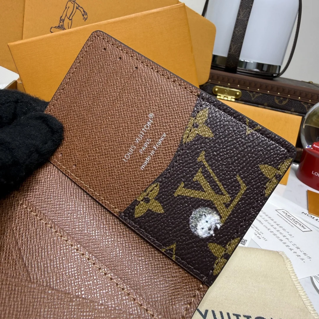 루이비통 모노그램 포레스트 코팅 캔버스 포켓 지갑 상세 이미지 7