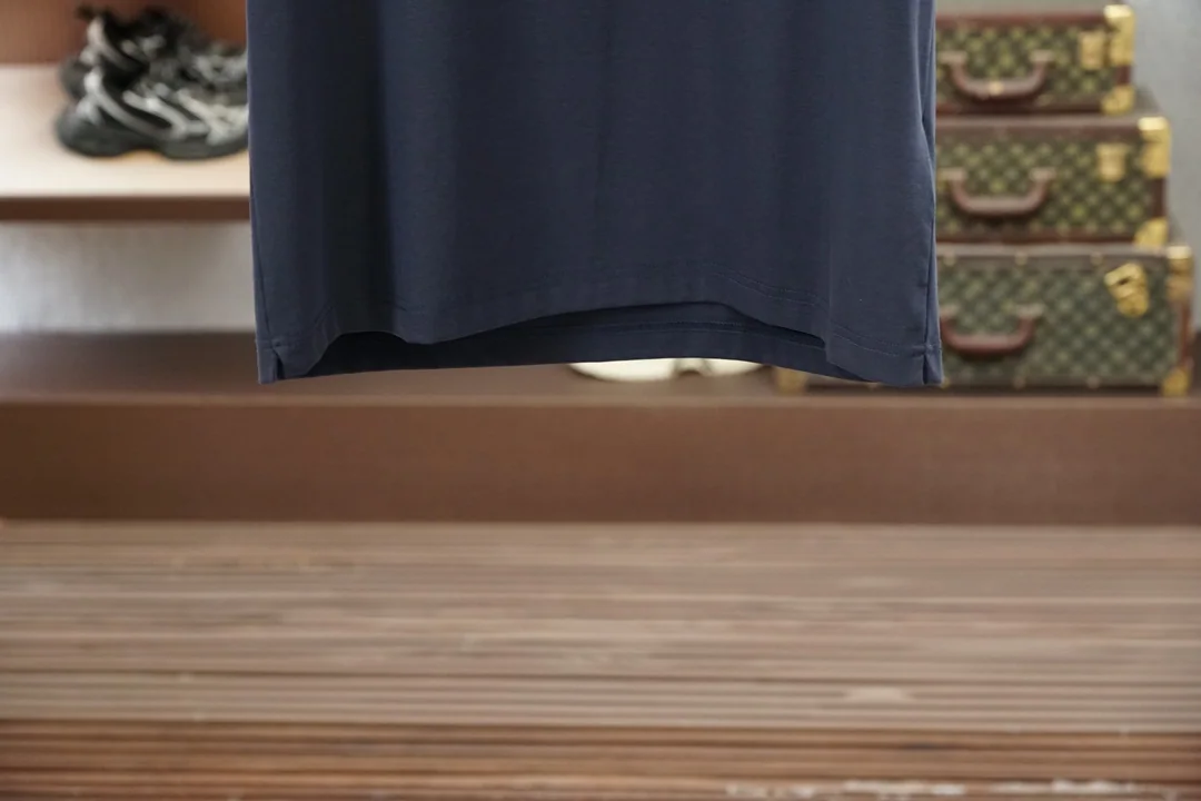로로피아나 남성 린넨 혼방 크루넥 반팔 티셔츠 상세 이미지 5