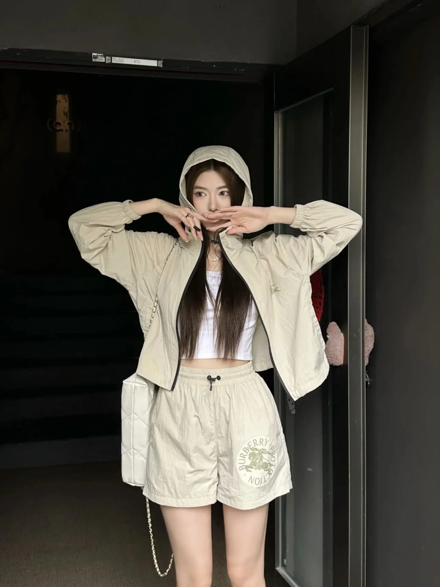버버리 여성 후드 자켓 세트 상세 이미지 8