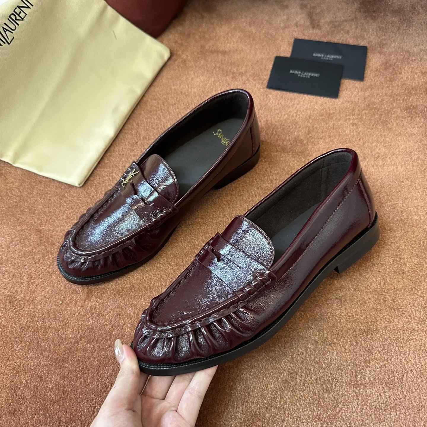 생로랑 YSL 뮬 앞코 덮인 로퍼 상세 이미지 6