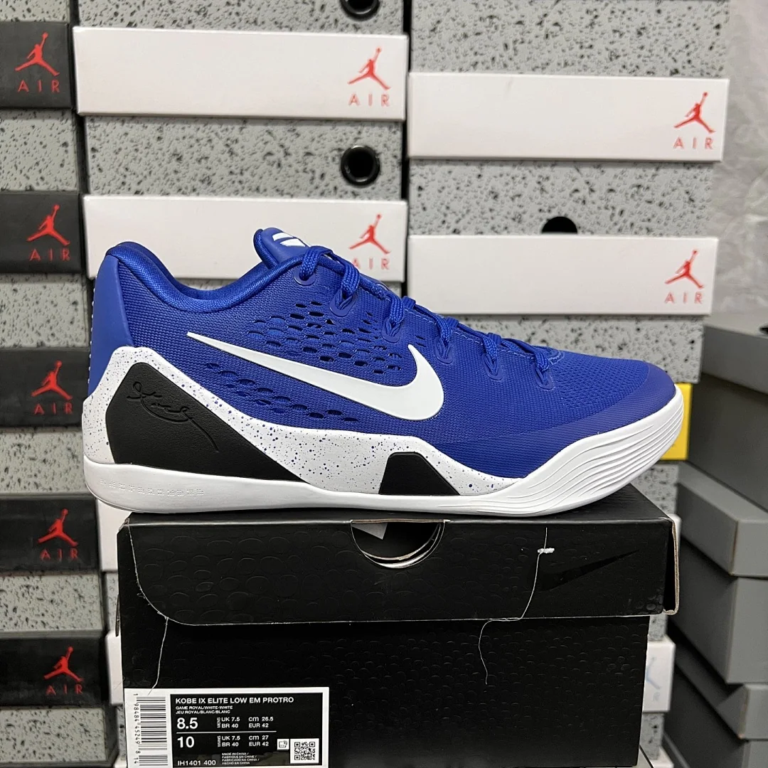 나이키 [GX] 코비 9 엘리트 로우 EM 프로트로 블루 화이트 IH1401-400 201388 Nike Kobe 9 Elite Low EM