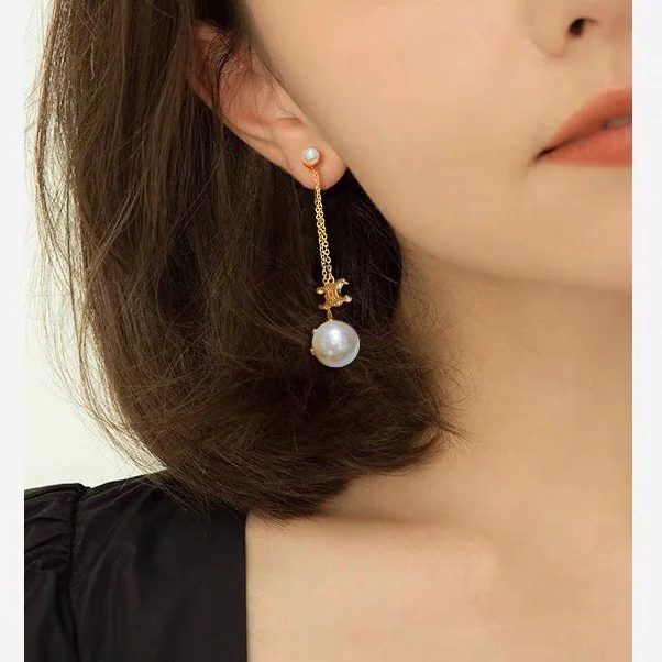 셀린느 18 K 골드 도금 황동 귀걸이 상세 이미지 2