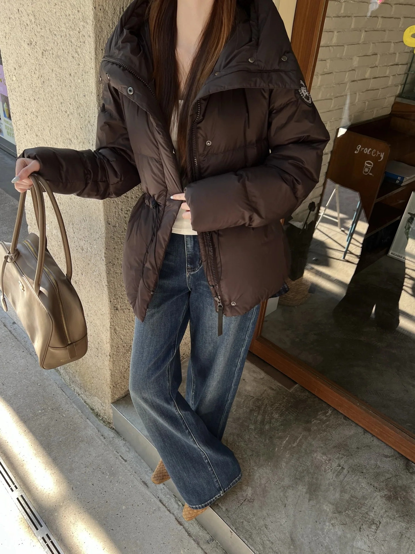 캐나다구스 후드 다운 패딩 여성 패딩 상세 이미지 2