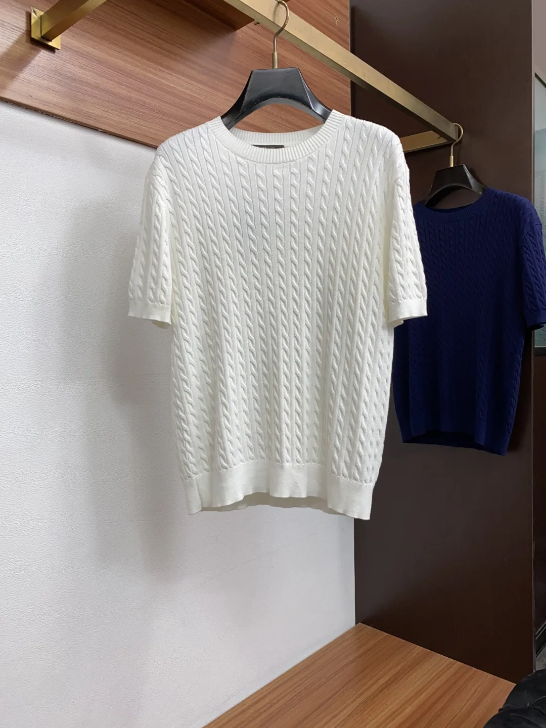 로로피아나 남성 크루넥 린넨 반팔 니트셔츠 156261