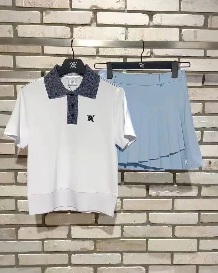 어뉴골프 여성 골프웨어 반팔 티셔츠 상세 이미지 5
