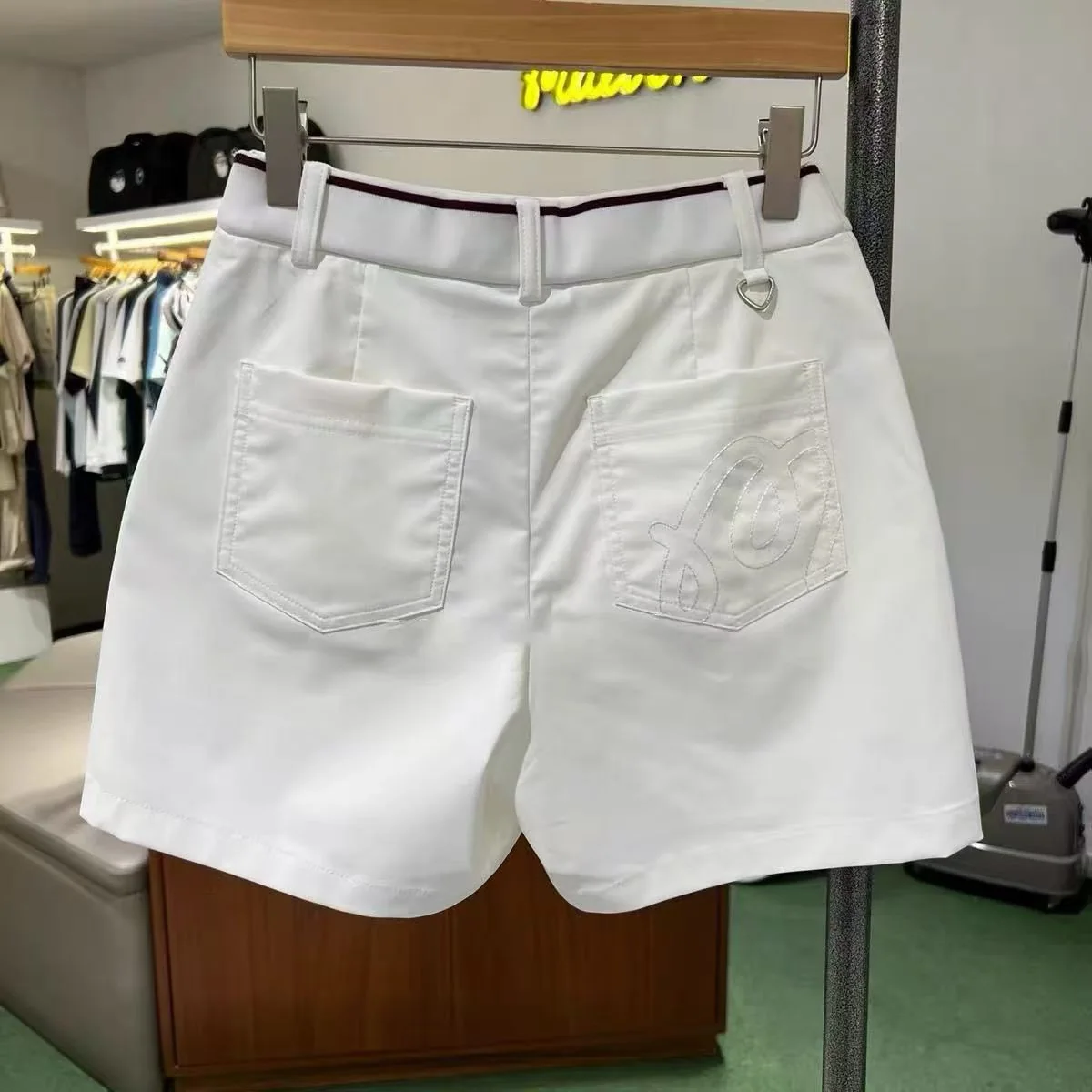 말본 여성 쿨링 레터 반바지 상세 이미지 7