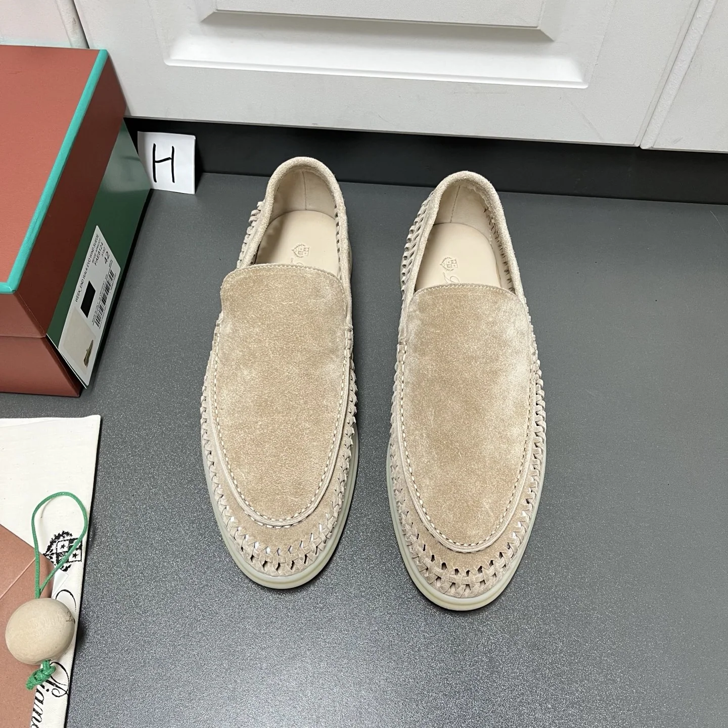 로로피아나 서머워크 스웨이드 남성 로퍼 152481