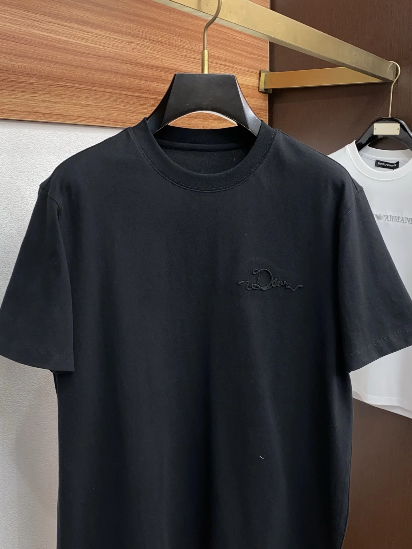 디올 남성 장섬유 코튼 반팔 티셔츠 상세 이미지 2