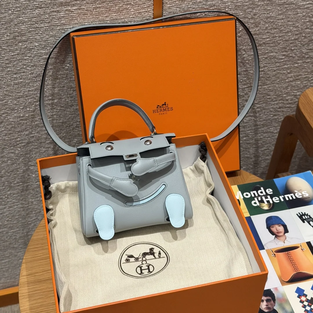 에르메스 켈리 돌백 글레이셔 블루 가죽 가방 상세 이미지 1