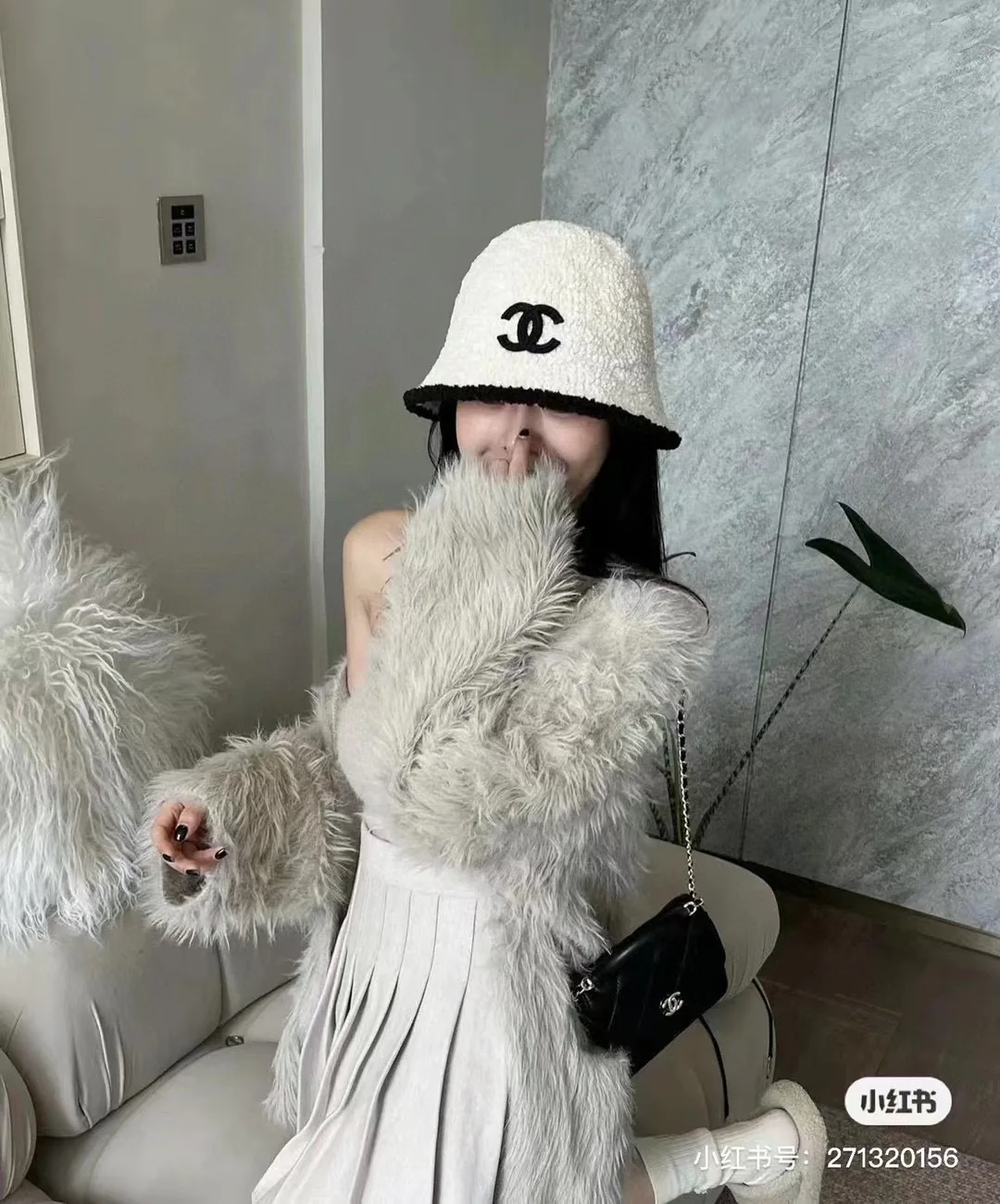 샤넬 울 버킷 햇 상세 이미지 2