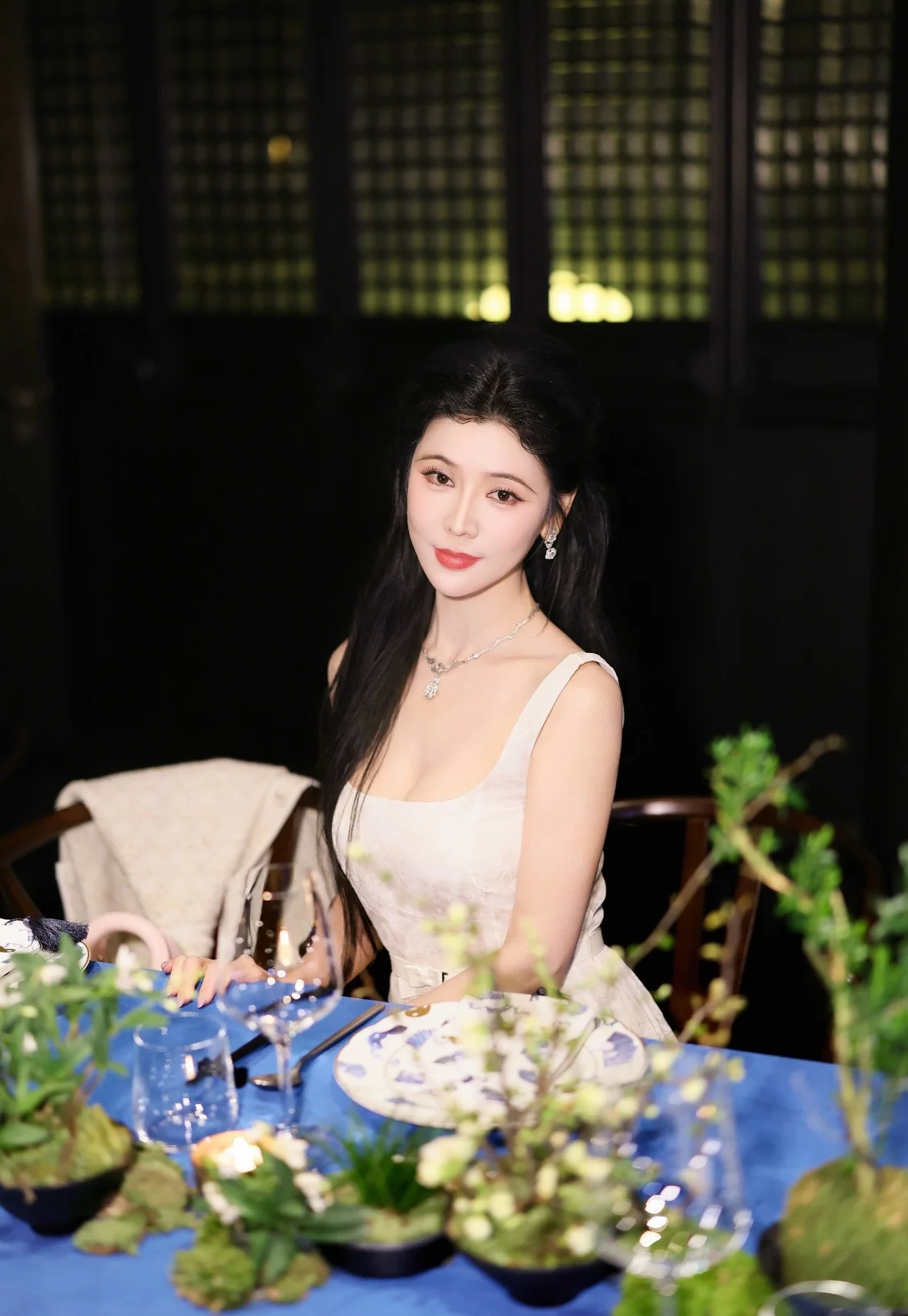 디올 문라이트 자카드 슬립 원피스 상세 이미지 3