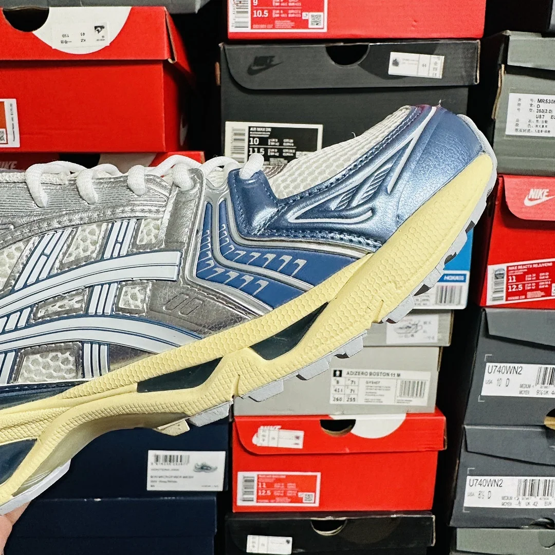 아식스 [TOP] 젤 카야노 14 1203A537-102 200255 Asics Gel-Kayano 14 Cream Metallic Blue 상세 이미지 6