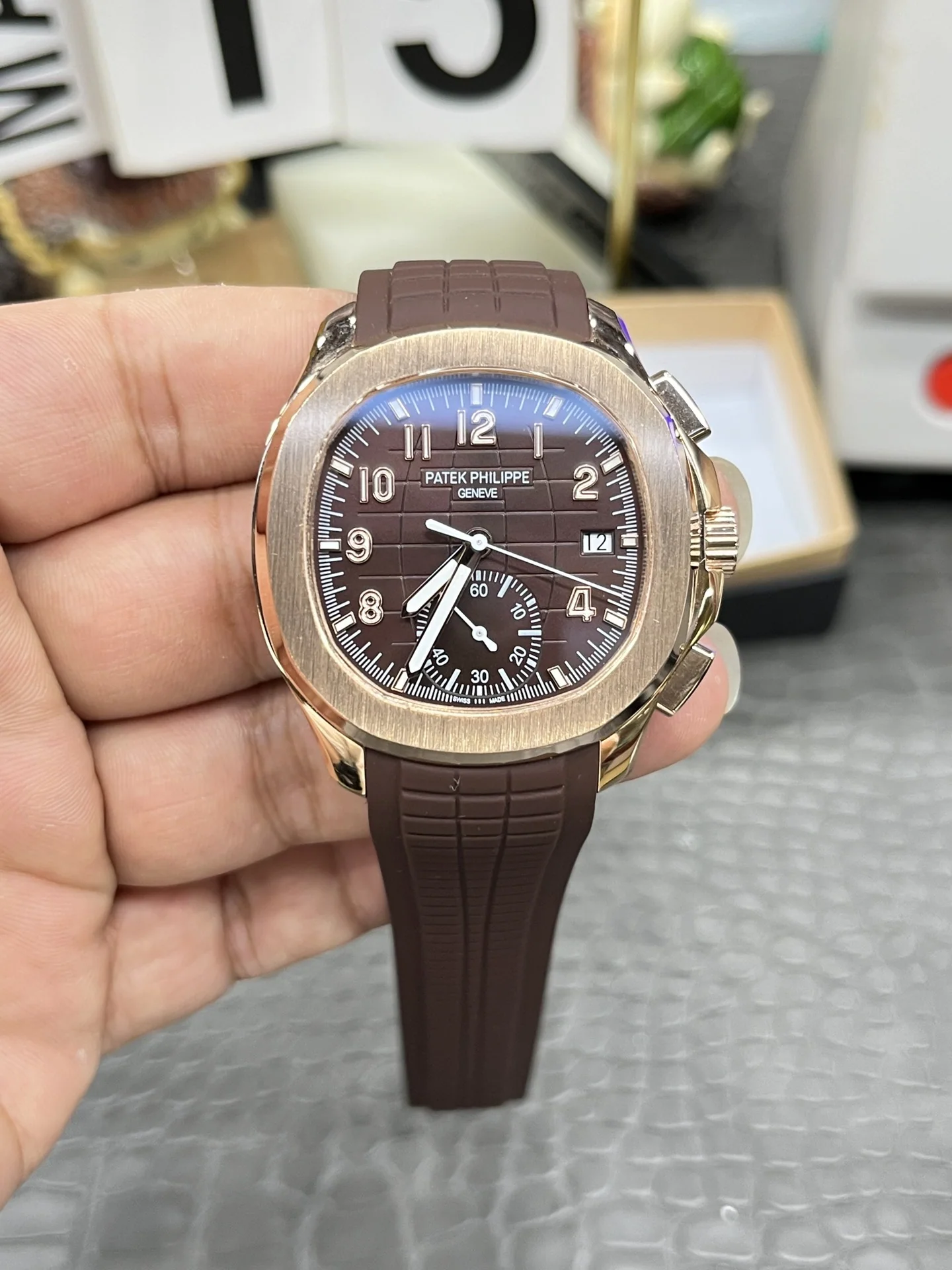 파텍필립 노틸러스 5968 크로노그래프 자동 레플리카 44004 Patek Philippe 상세 이미지 1