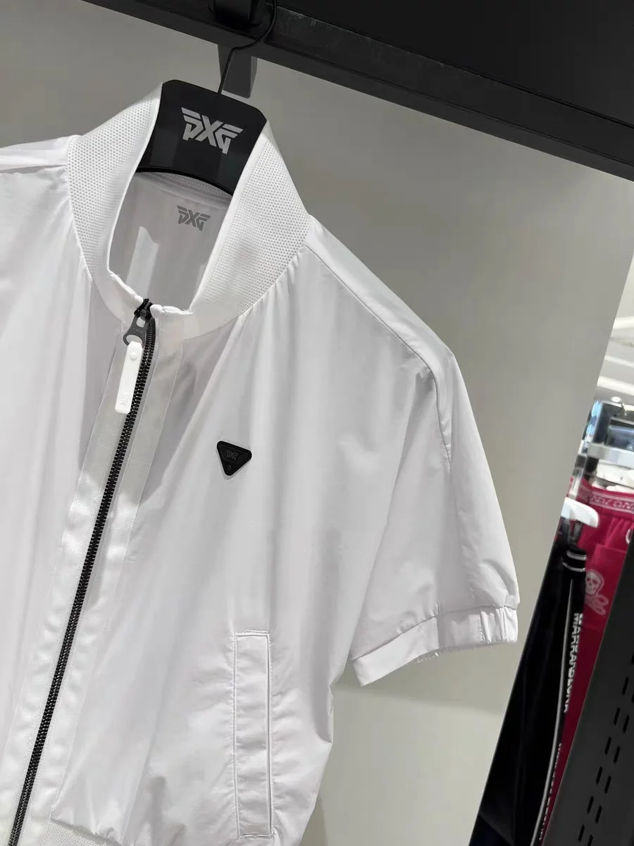 PXG 여성 여름 스탠드 카라 반팔 재킷 상세 이미지 7