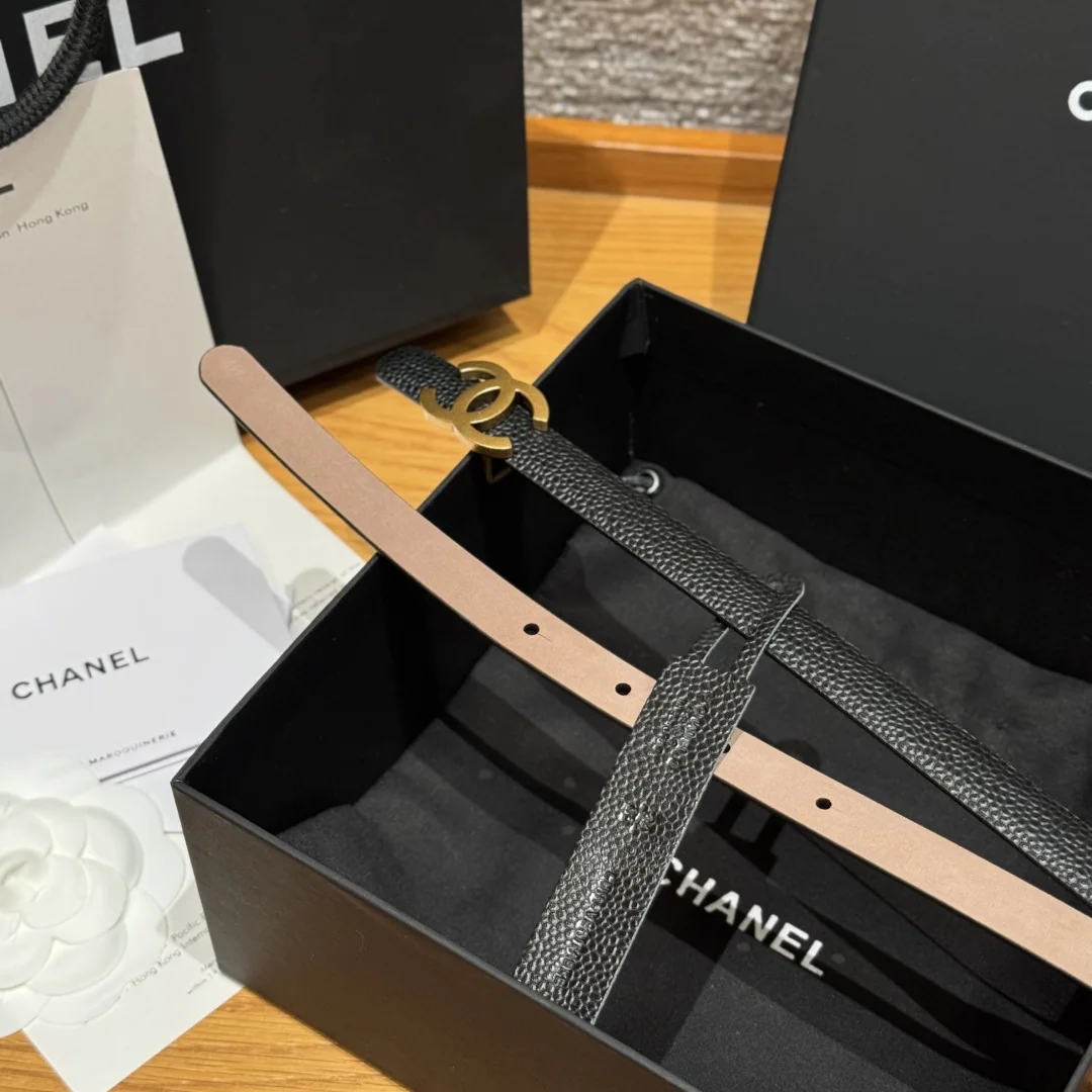 샤넬 슬림 양면 카프스킨 벨트 상세 이미지 7