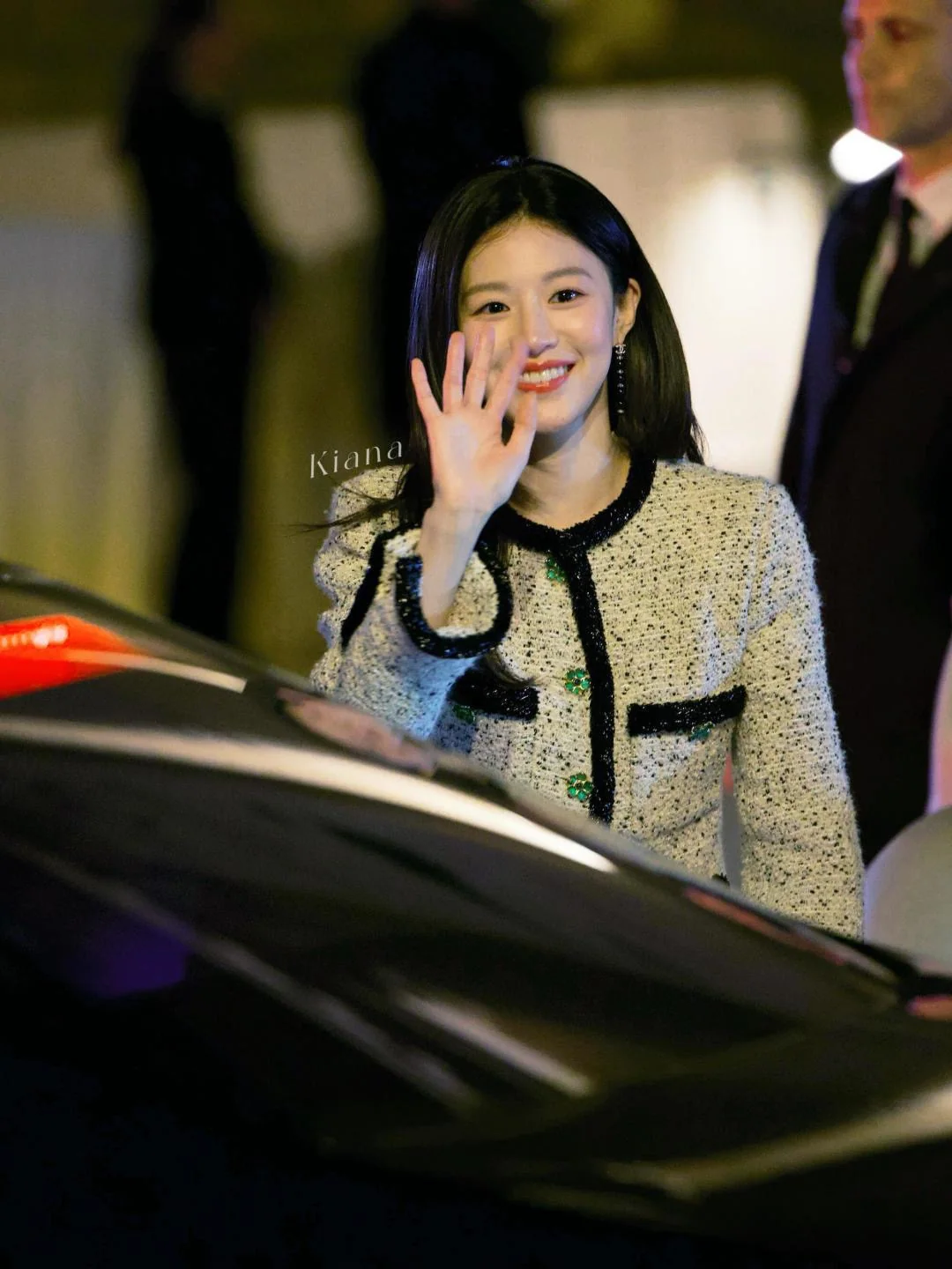 샤넬 더블 C 태슬 블랙 오닉스 귀걸이 상세 이미지 2