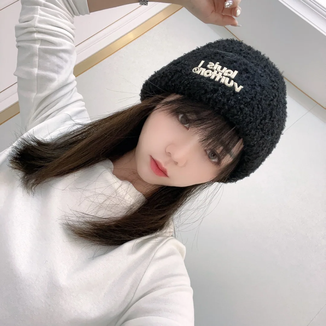 루이비통 램 울 니트 비니 모자 상세 이미지 1