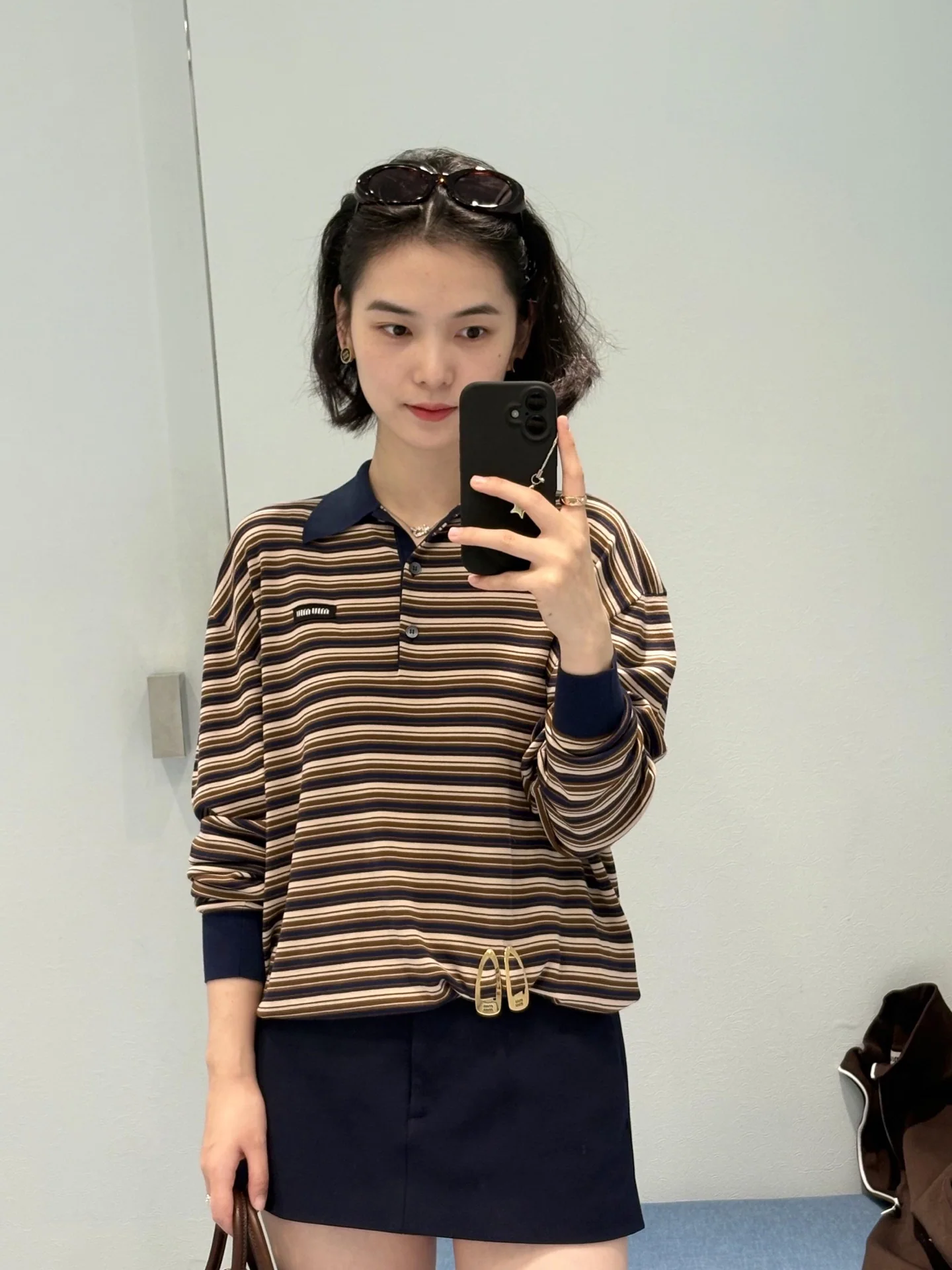 미우미우 26 SS 여성 긴팔 상세 이미지 1