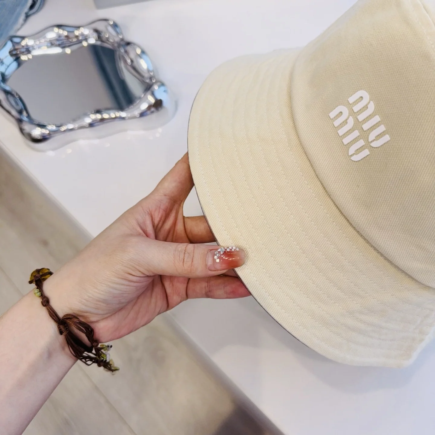 미우미우 모자 81303 Miu Miu Cap 상세 이미지 3