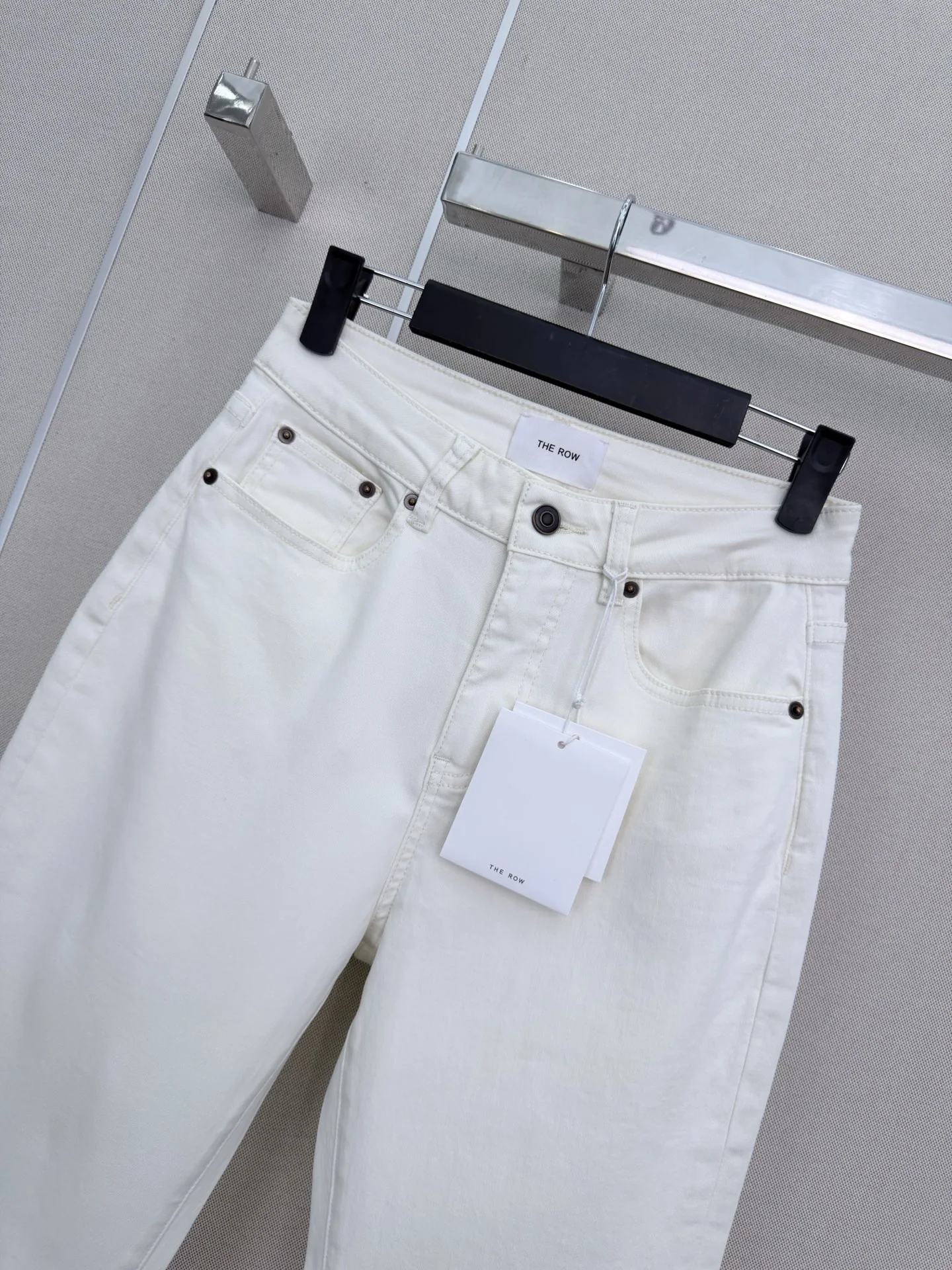 더로우 크롭 데님 팬츠 상세 이미지 2