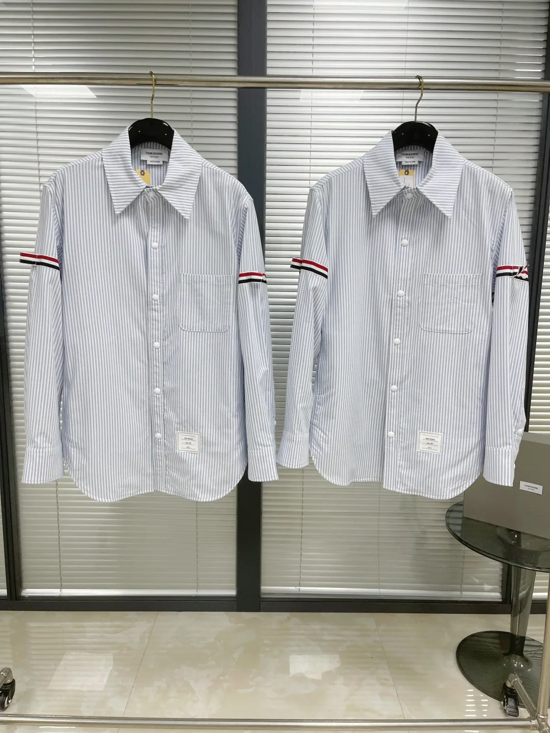 톰브라운 더블 슬리브 3 색 소매 긴팔 셔츠 재킷 상세 이미지 2