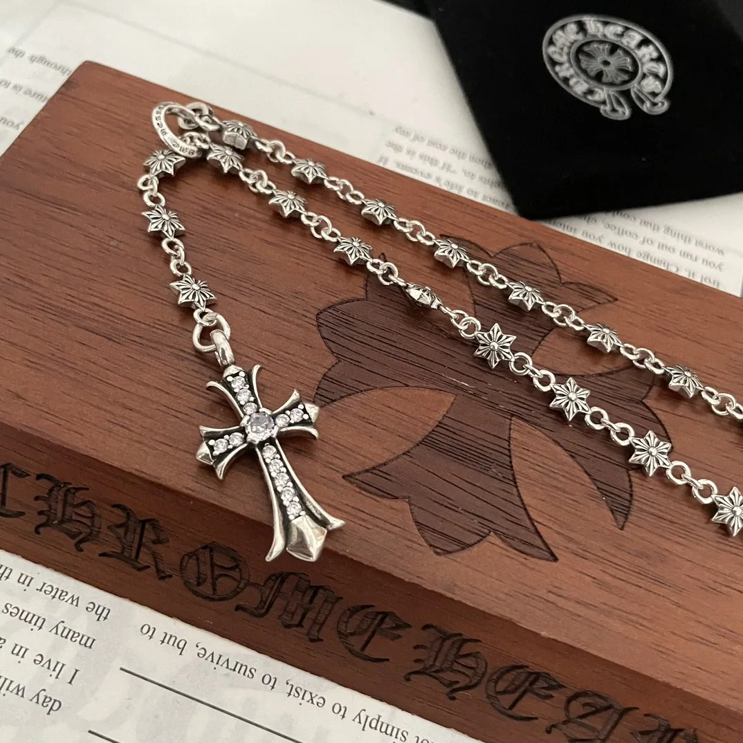 크롬하츠 클래식 레트로 헥사그램 조절형 목걸이 상세 이미지 5