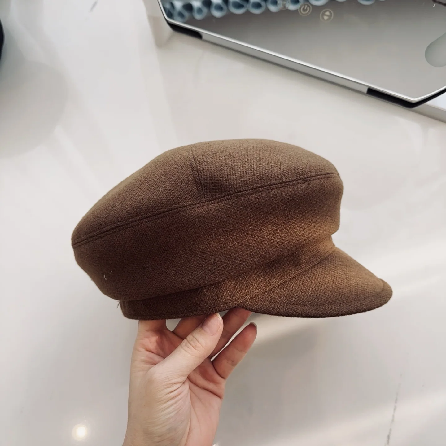 샤넬 트위드 덕빌 베레모 상세 이미지 6