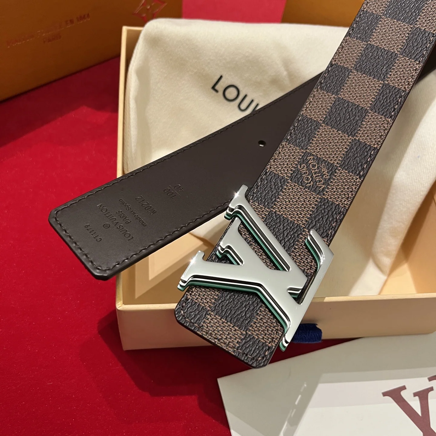 루이비통 LV 옵티컬 버클 캔버스 벨트 상세 이미지 2