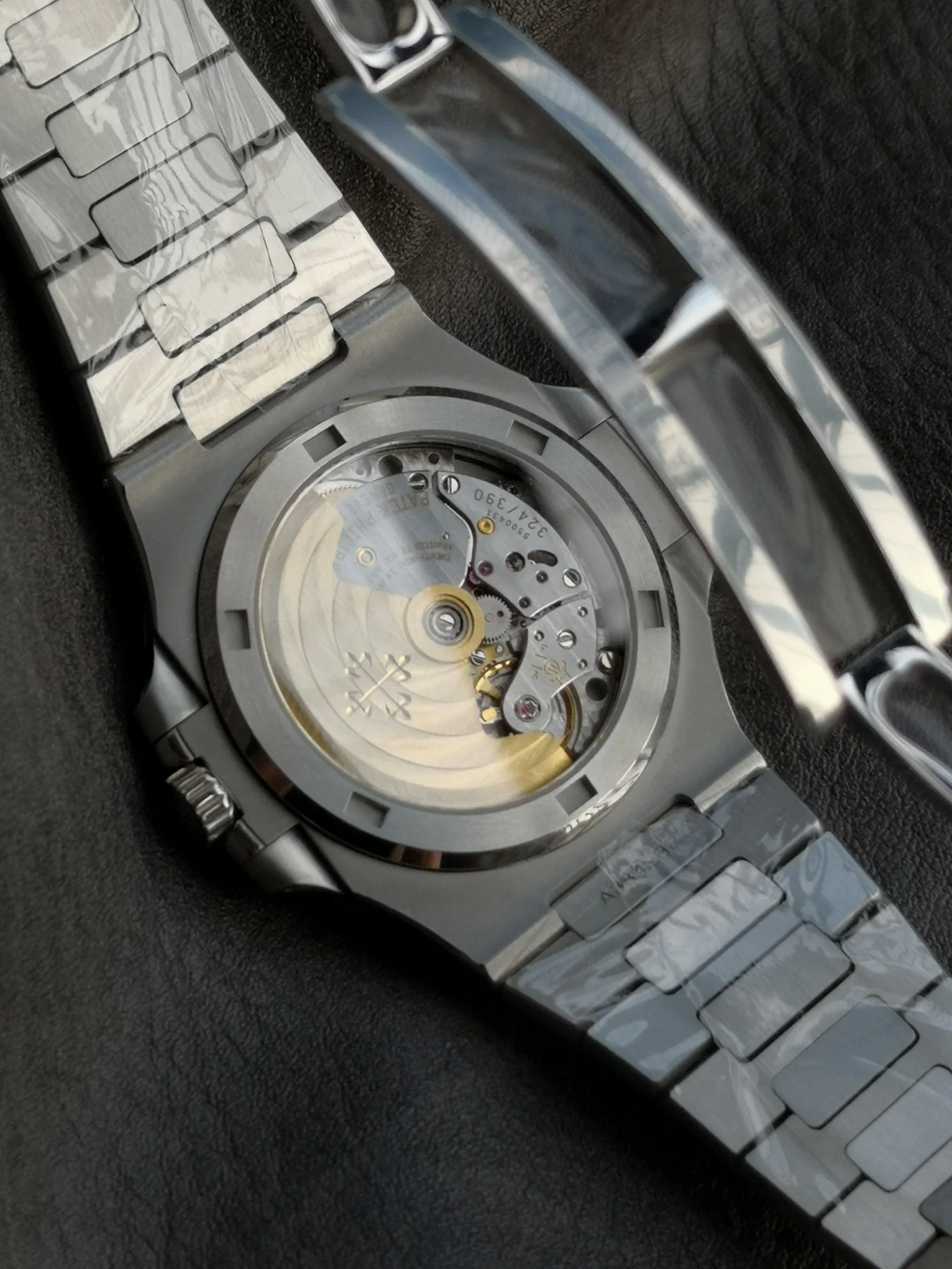 파텍필립 노틸러스 5711 자동 블루 다이얼 스틸 3 K 공장 레플리카 44044 Patek Philippe 상세 이미지 9