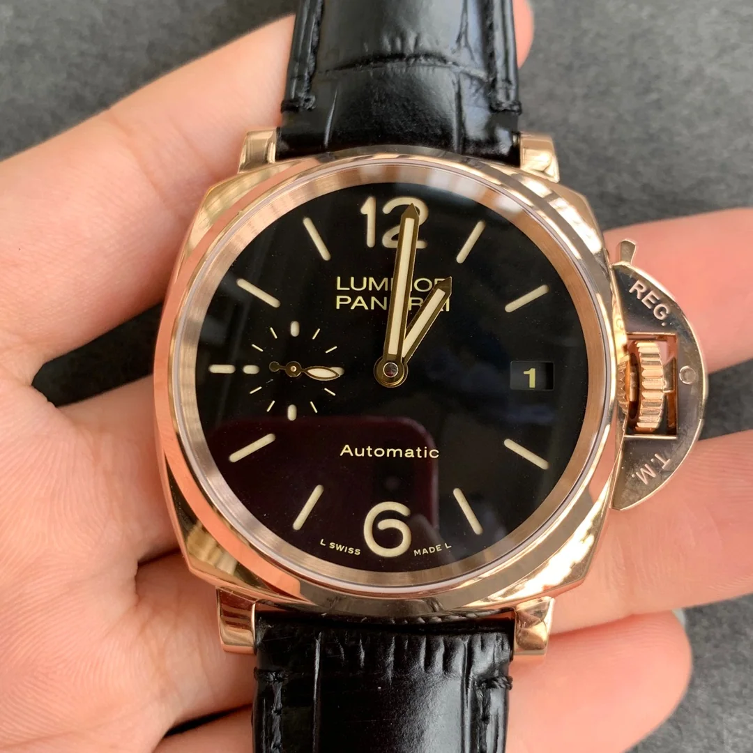 파네라이 PAM908 로즈골드 한정판 VS 공장 레플리카 43822 Panerai
