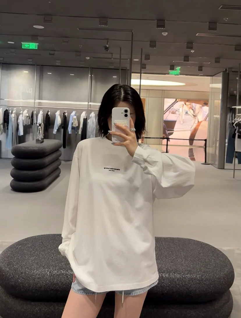 알렉산더왕 스몰로고 3D 프린트 남성 긴팔 티셔츠 상세 이미지 20