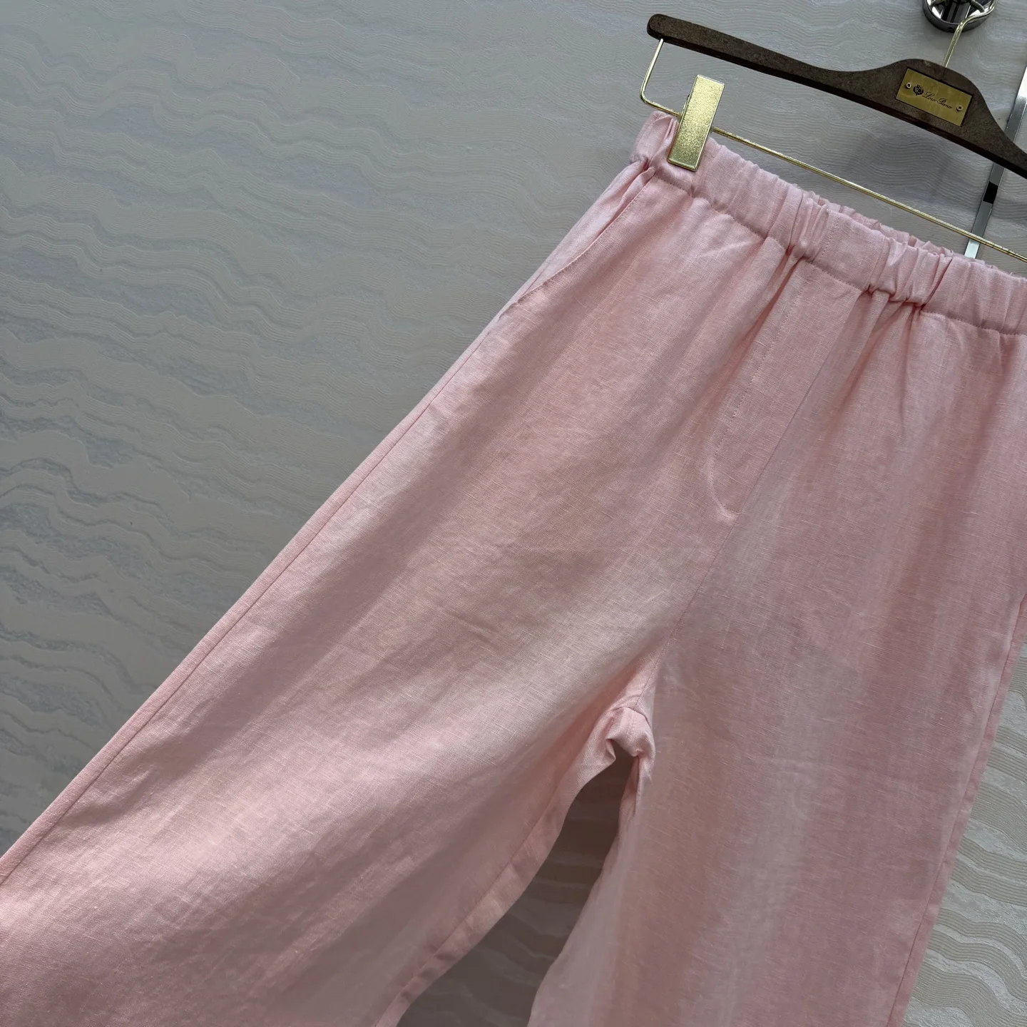 로로피아나 여성 린넨 스트레이트 바지 상세 이미지 4