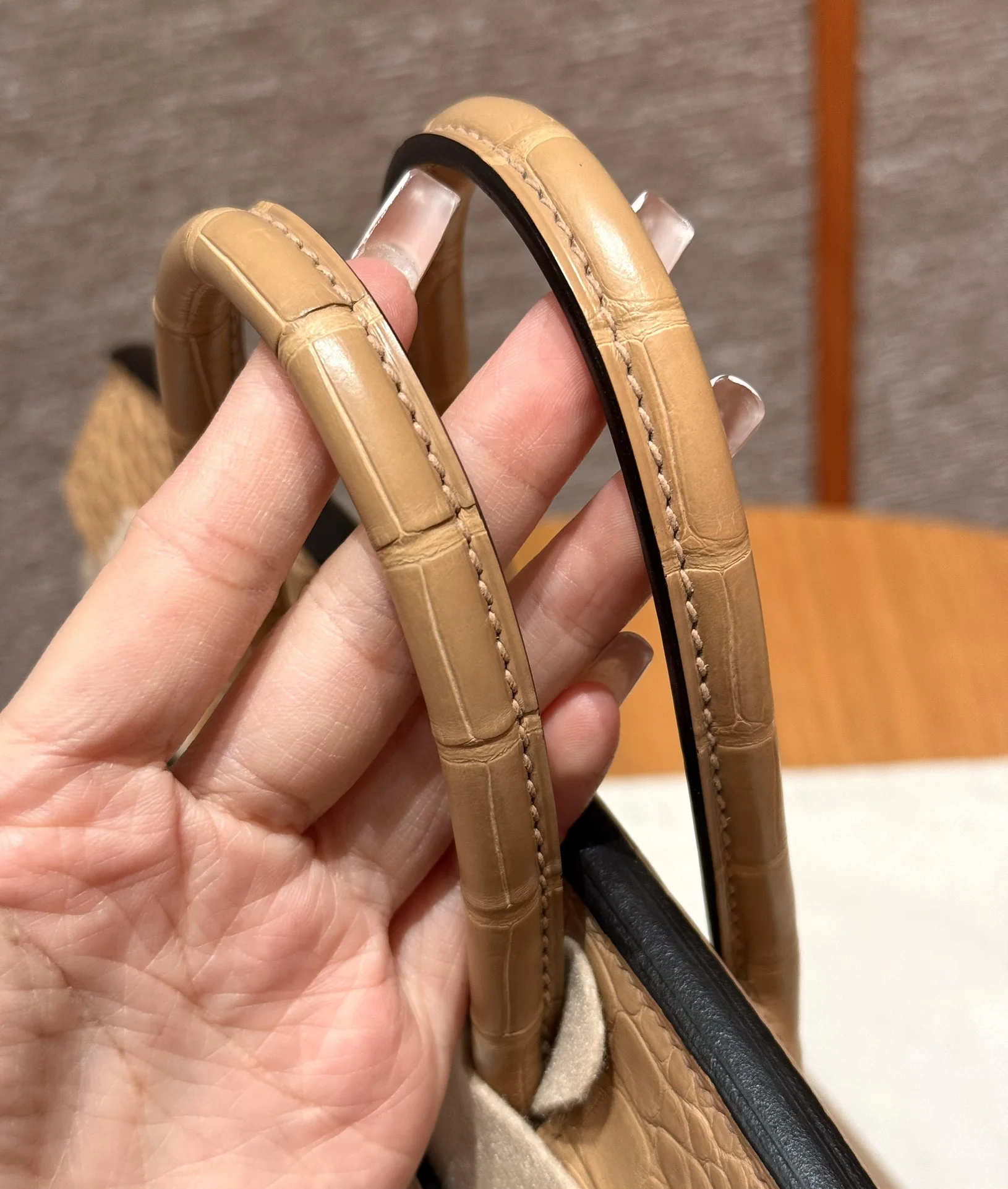 에르메스 버킨 토고 무광 악어가죽 가방 상세 이미지 8