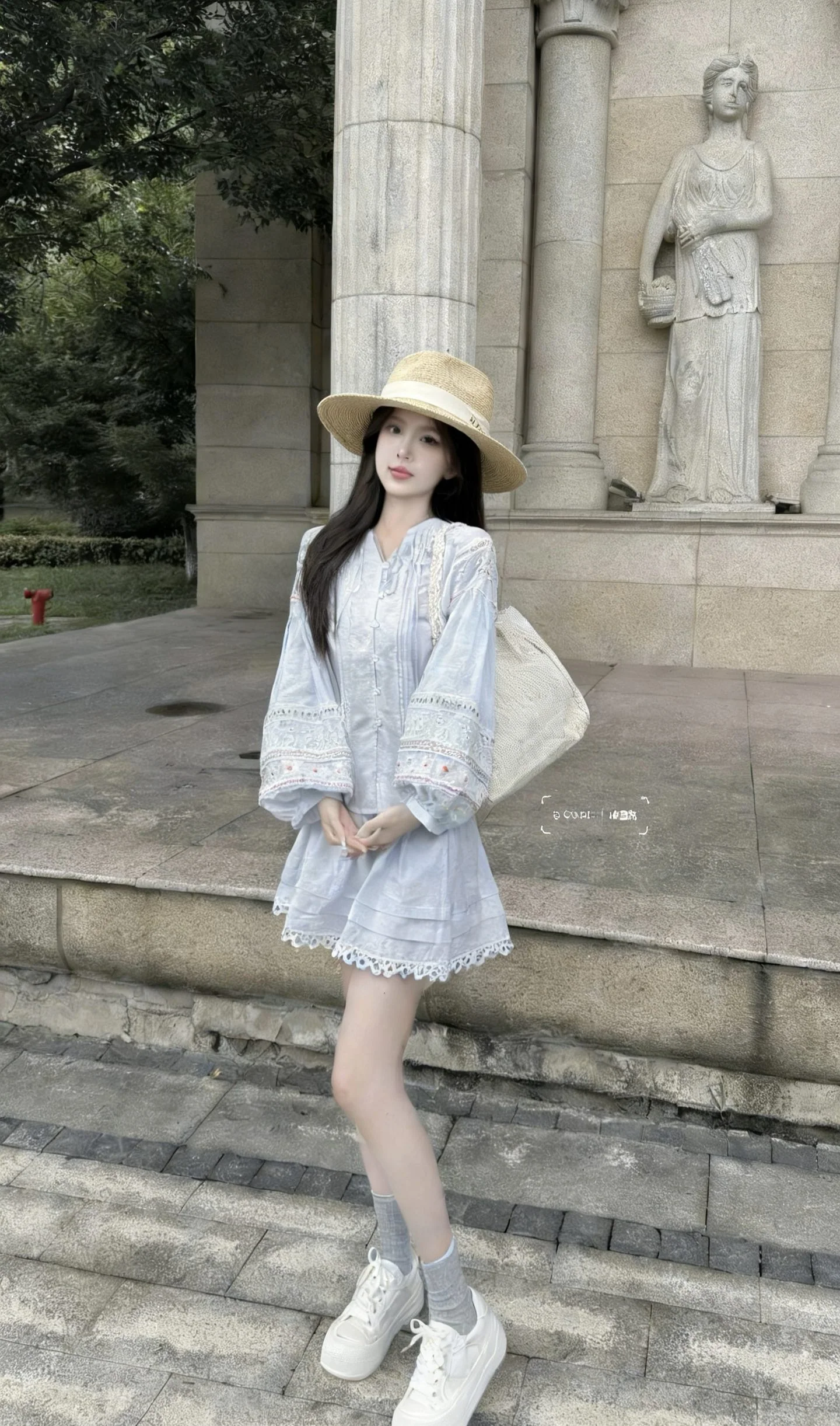 디올 라피아 햇볕 가리개 모자 상세 이미지 8