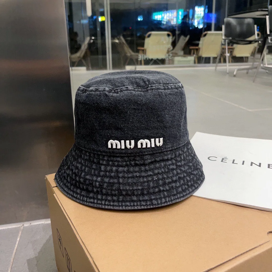 미우미우 데님 버킷햇 상세 이미지 8