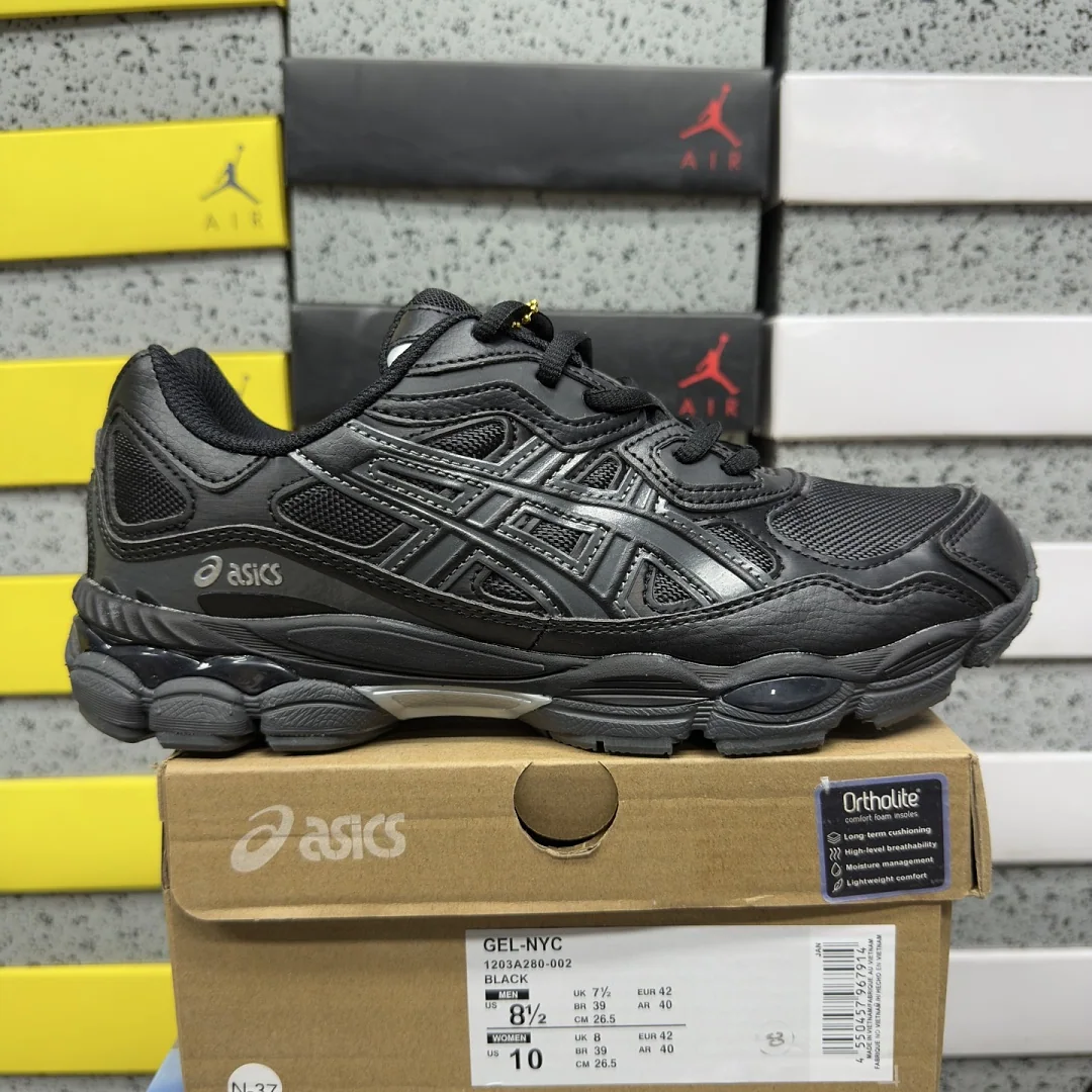 아식스 [WZ] 젤 NYC 1203A280-002 200461 Asics Gel-NYC Black Graphite Grey