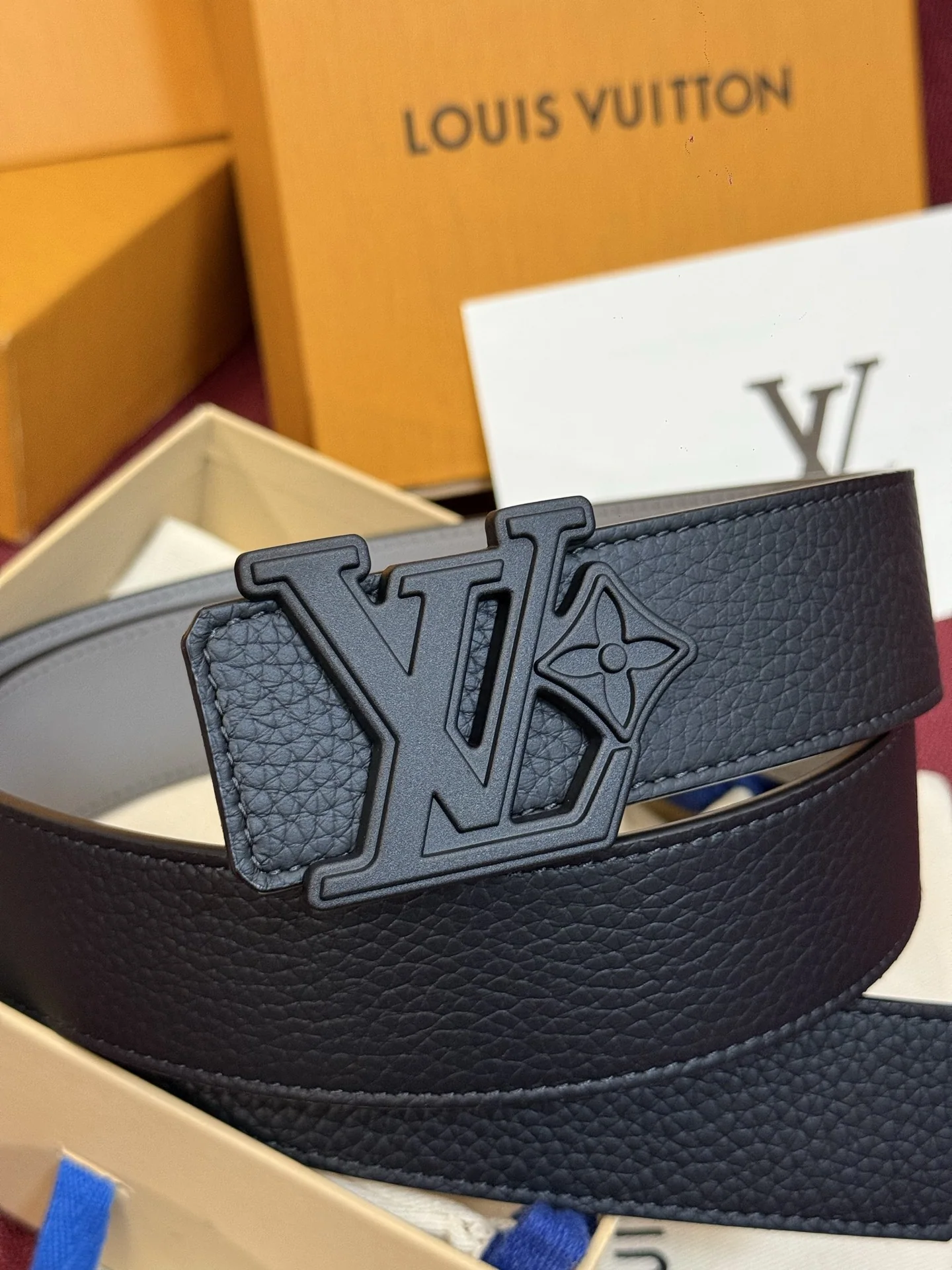 루이비통 다미에 LV 리버시블 벨트 상세 이미지 7
