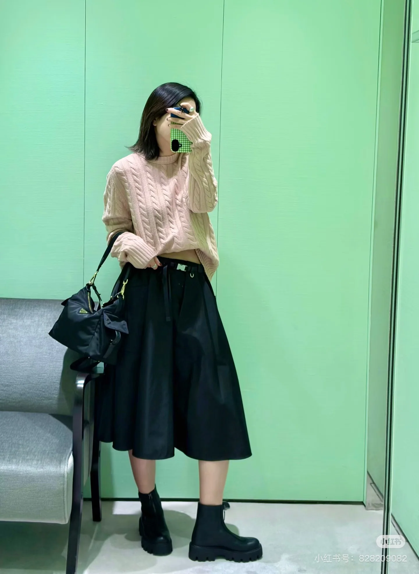 프라다 나일론 포켓 여성 스커트 26 SS 상세 이미지 3