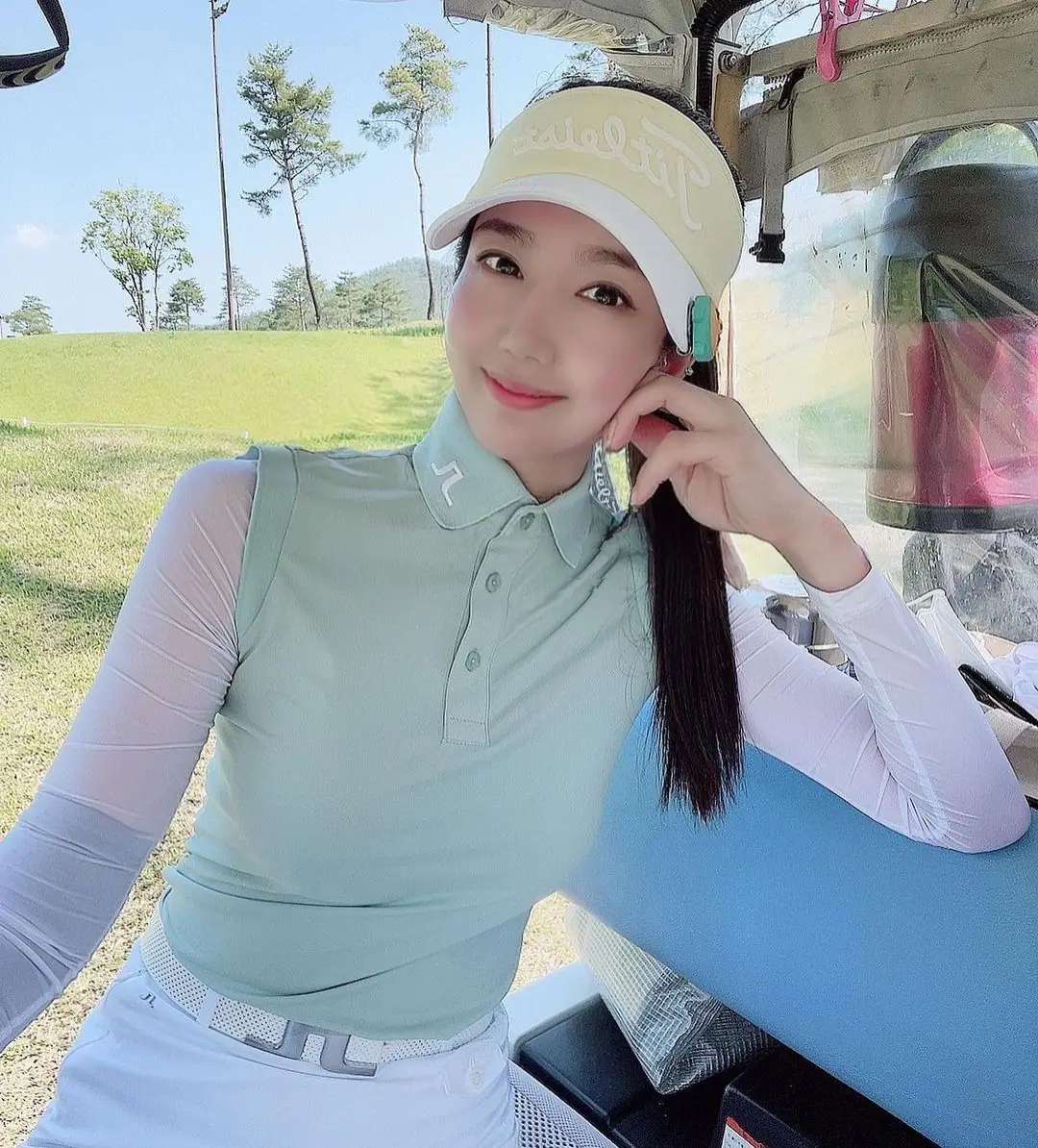 제이린드버그 여성 자외선 차단 긴팔 폴로셔츠 상세 이미지 3