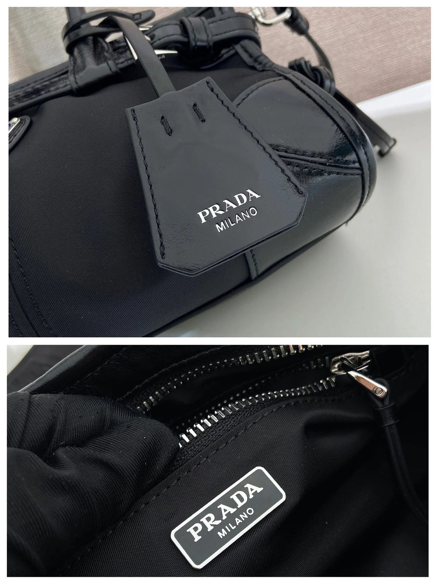 프라다 나일론 미니 지갑 상세 이미지 9