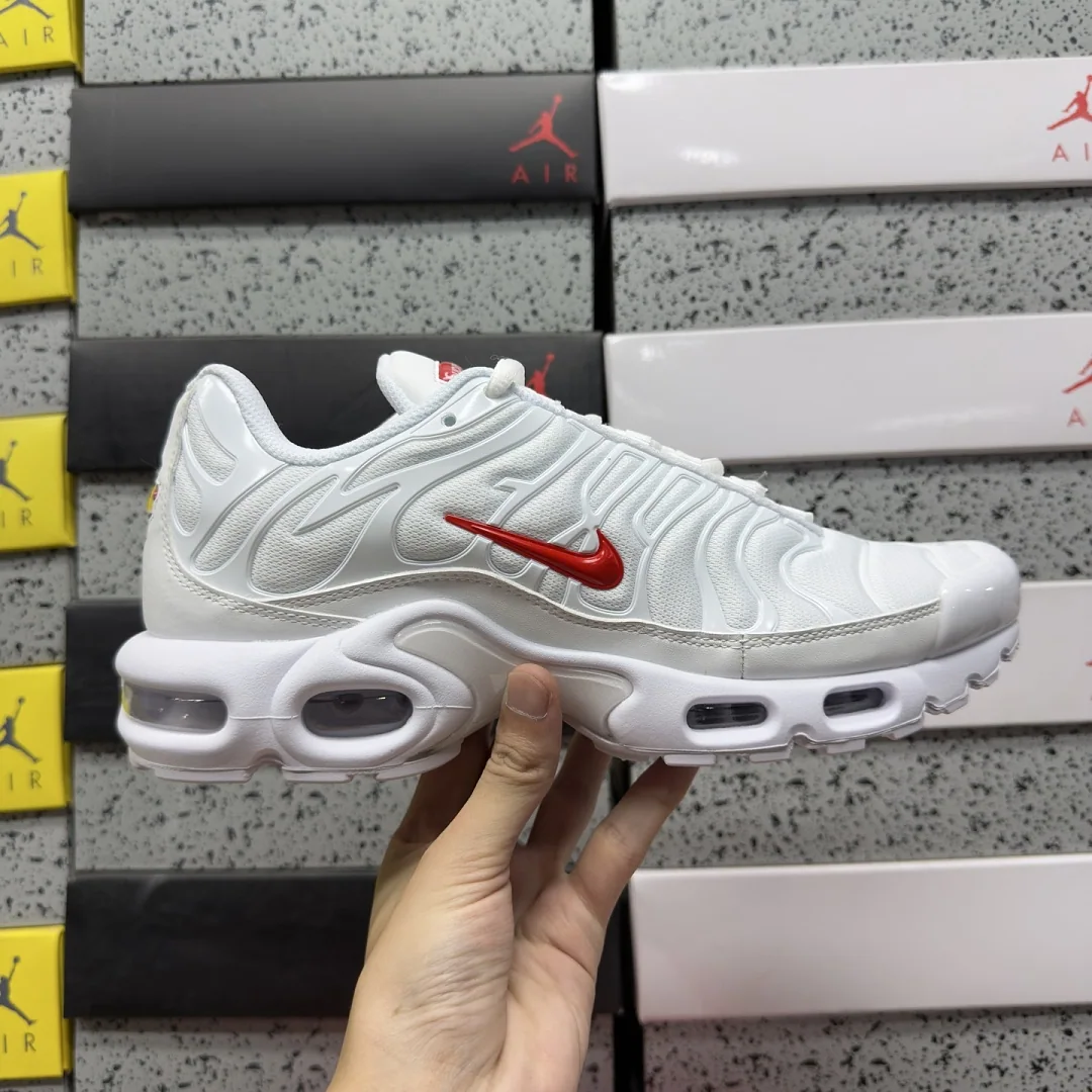 나이키 [TK] 에어 맥스 플러스 DA1472-100 201977 Nike Air Max Plus Supreme White 상세 이미지 4
