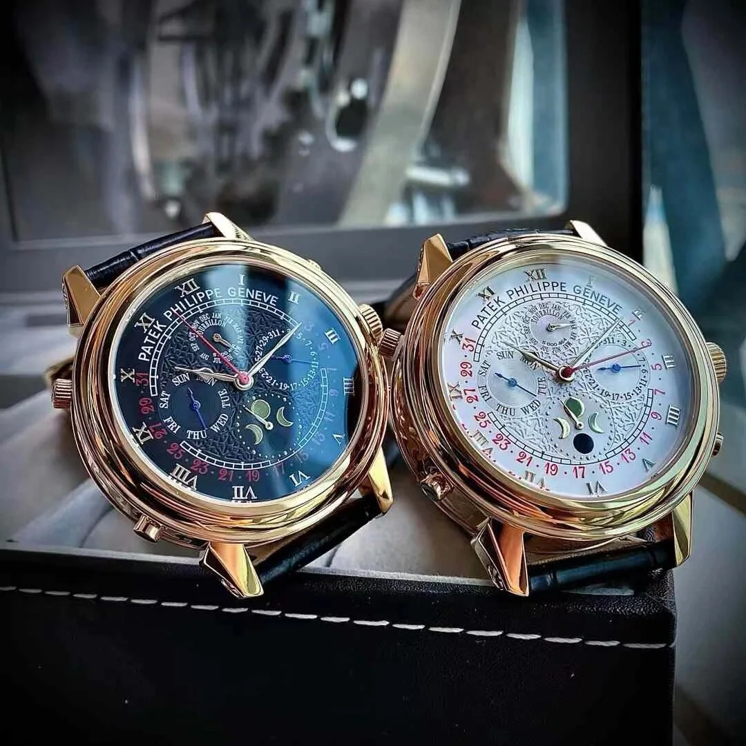 파텍필립 프리미엄 워치 쿼츠 레더스트랩 스틸 레플리카 44150 Patek Philippe 상세 이미지 5