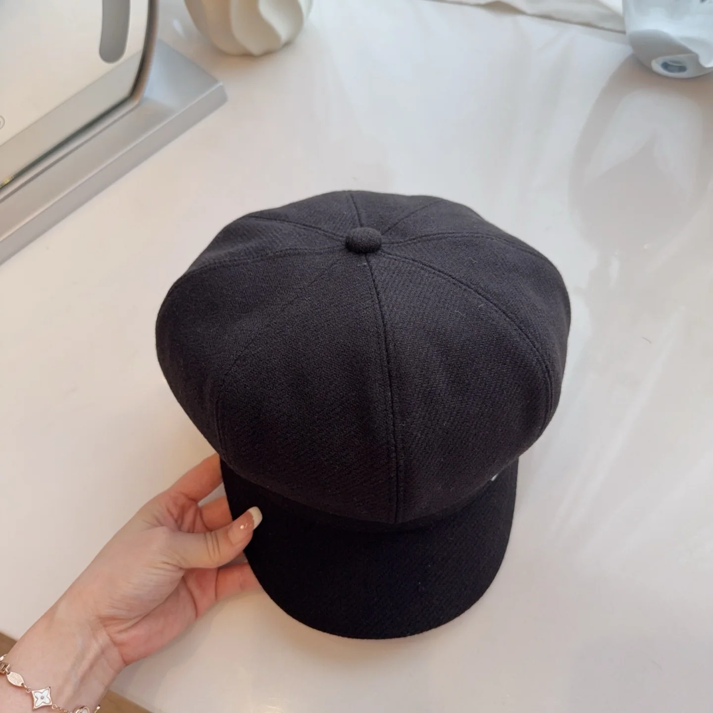 루이비통 울 팔각형 덕빌 모자 상세 이미지 6