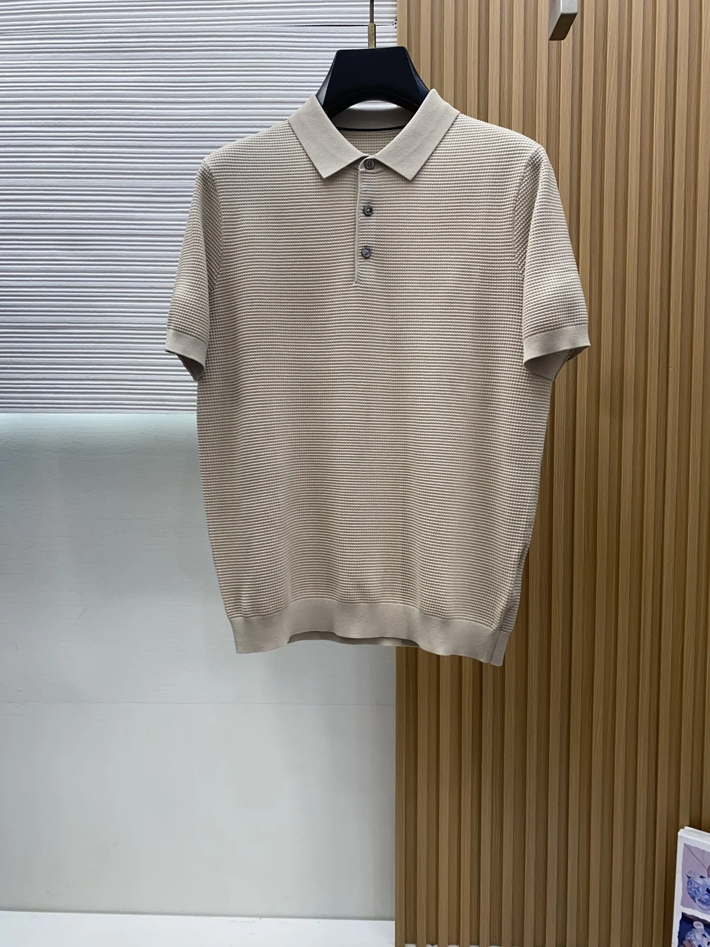 로로피아나 남성 린넨 혼방 반팔 티셔츠 상세 이미지 1